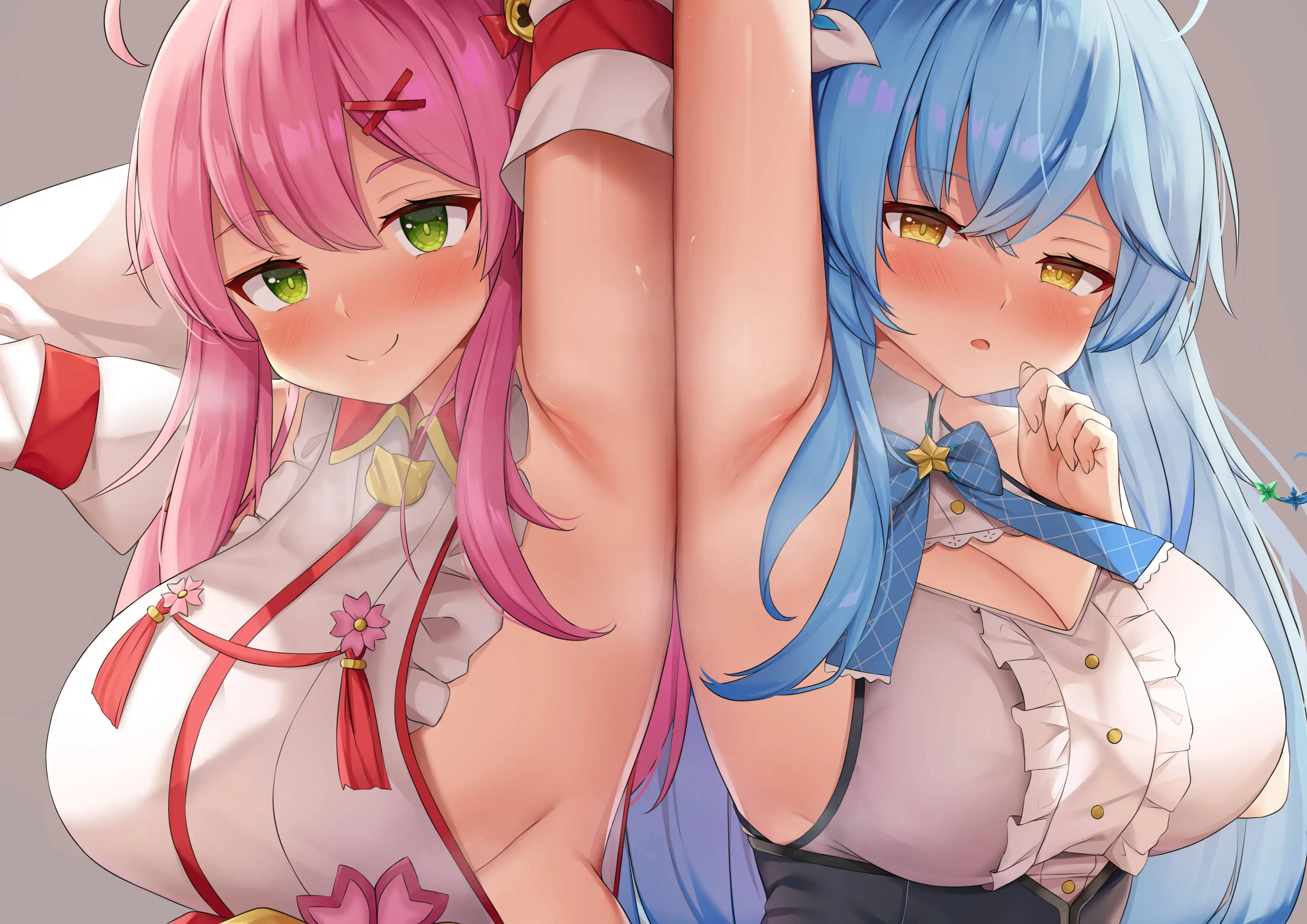 Chicas de Hololive: Pechos y Axilas Fondos de pantalla