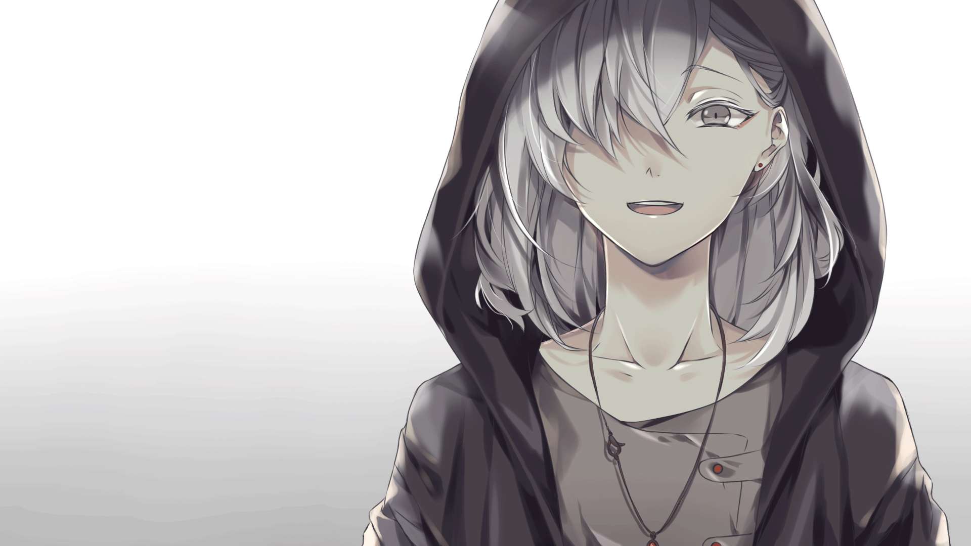 Chico anime de cabello blanco Nightcore Fondos de pantalla