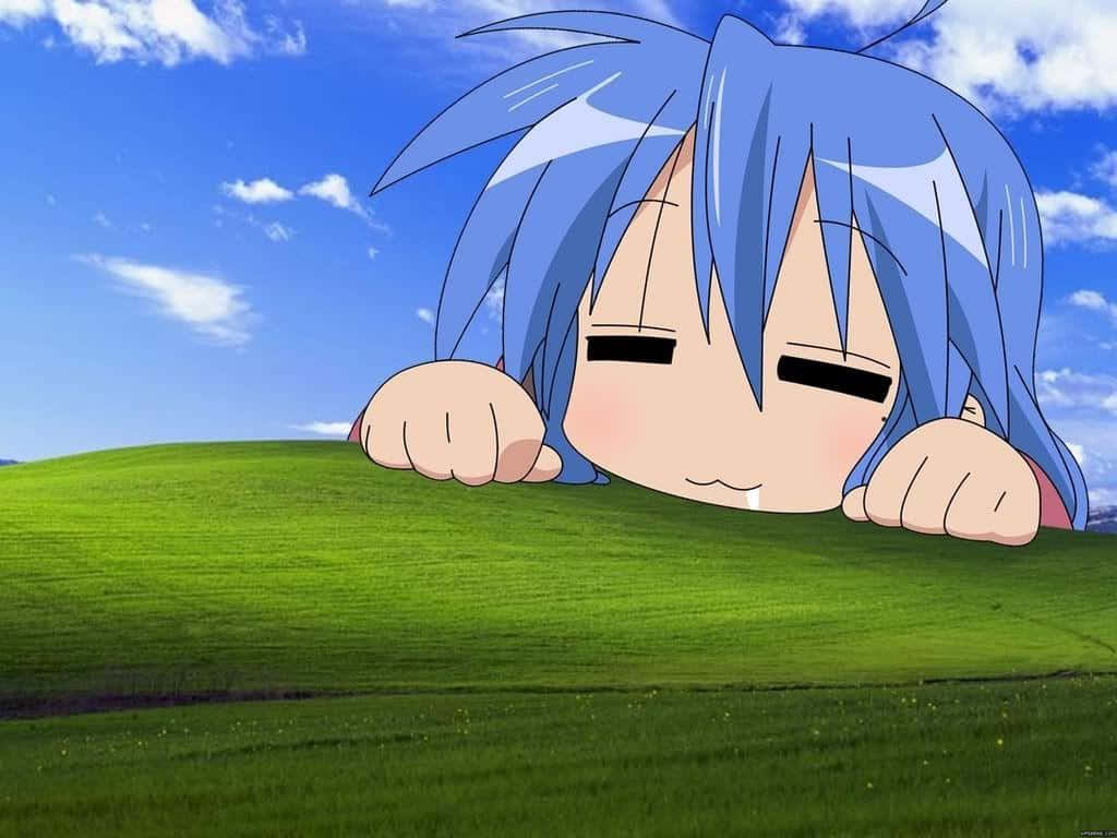Chico Anime riendo a carcajadas en un momento divertido Fondos de pantalla