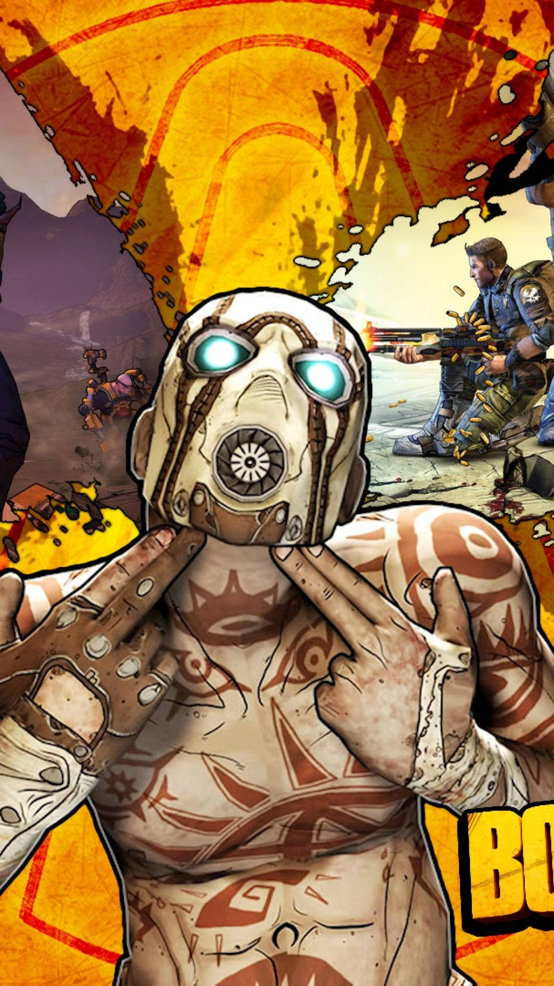 Chico de Borderlands con máscara para iPhone Fondos de pantalla