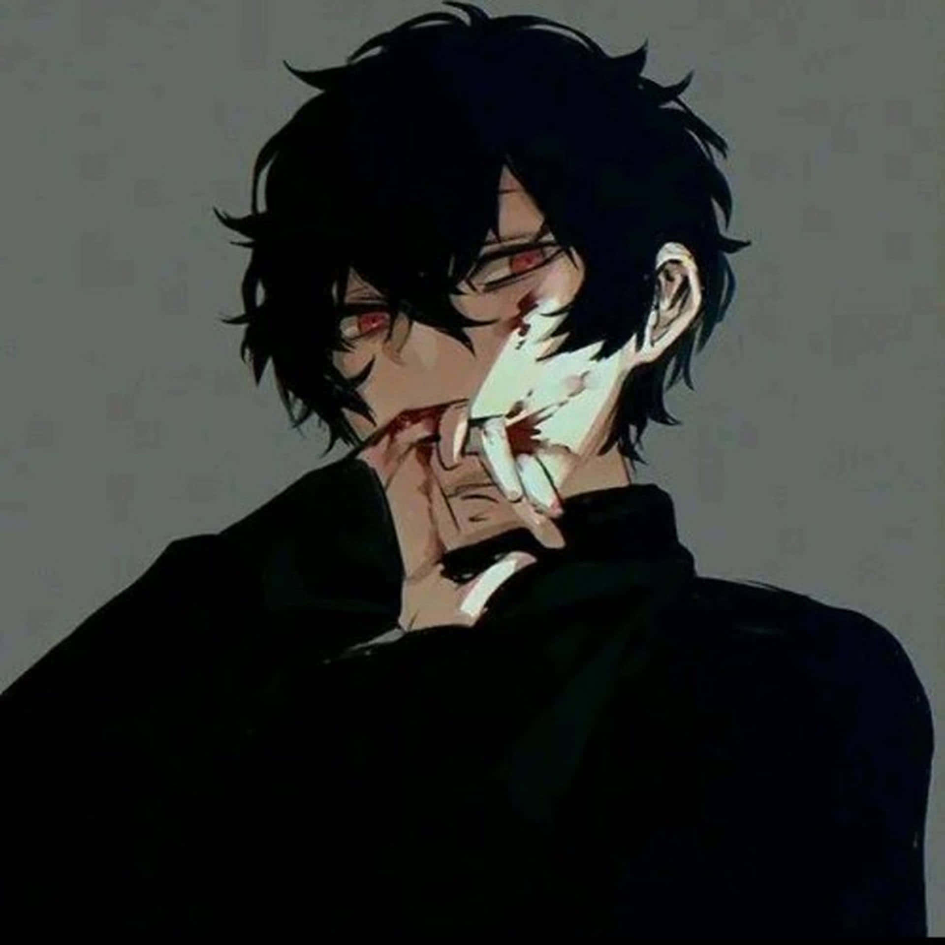 Chico vampiro con boca ensangrentada PFP Fondos de pantalla