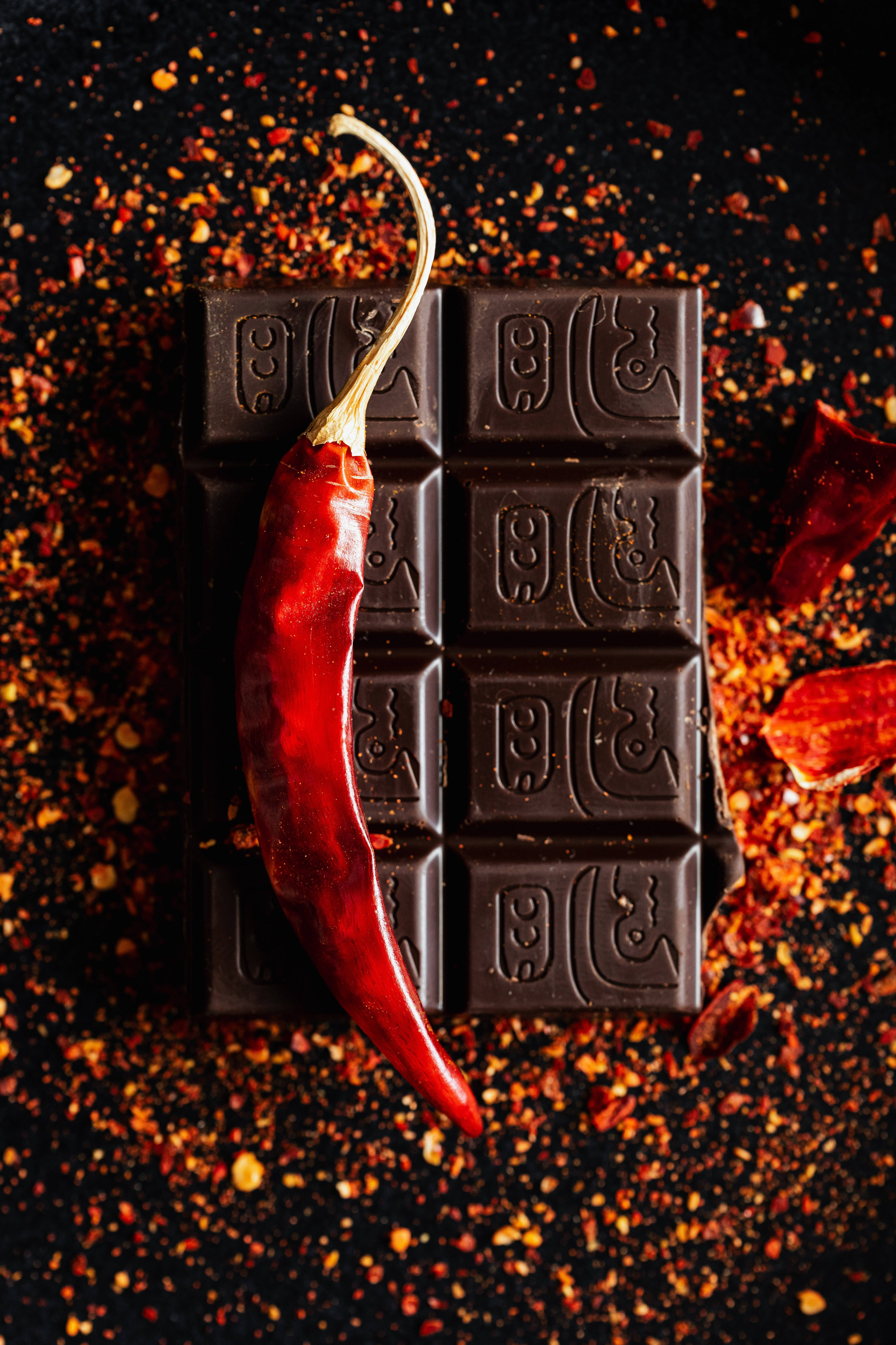 Chile Rojo Oscuro y Chocolate Fondos de pantalla