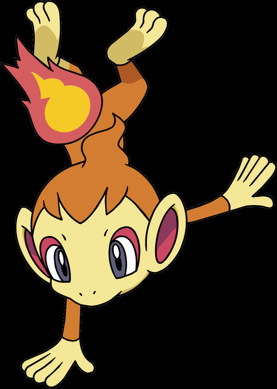Chimchar Haciendo una Parada de Manos Fondos de pantalla