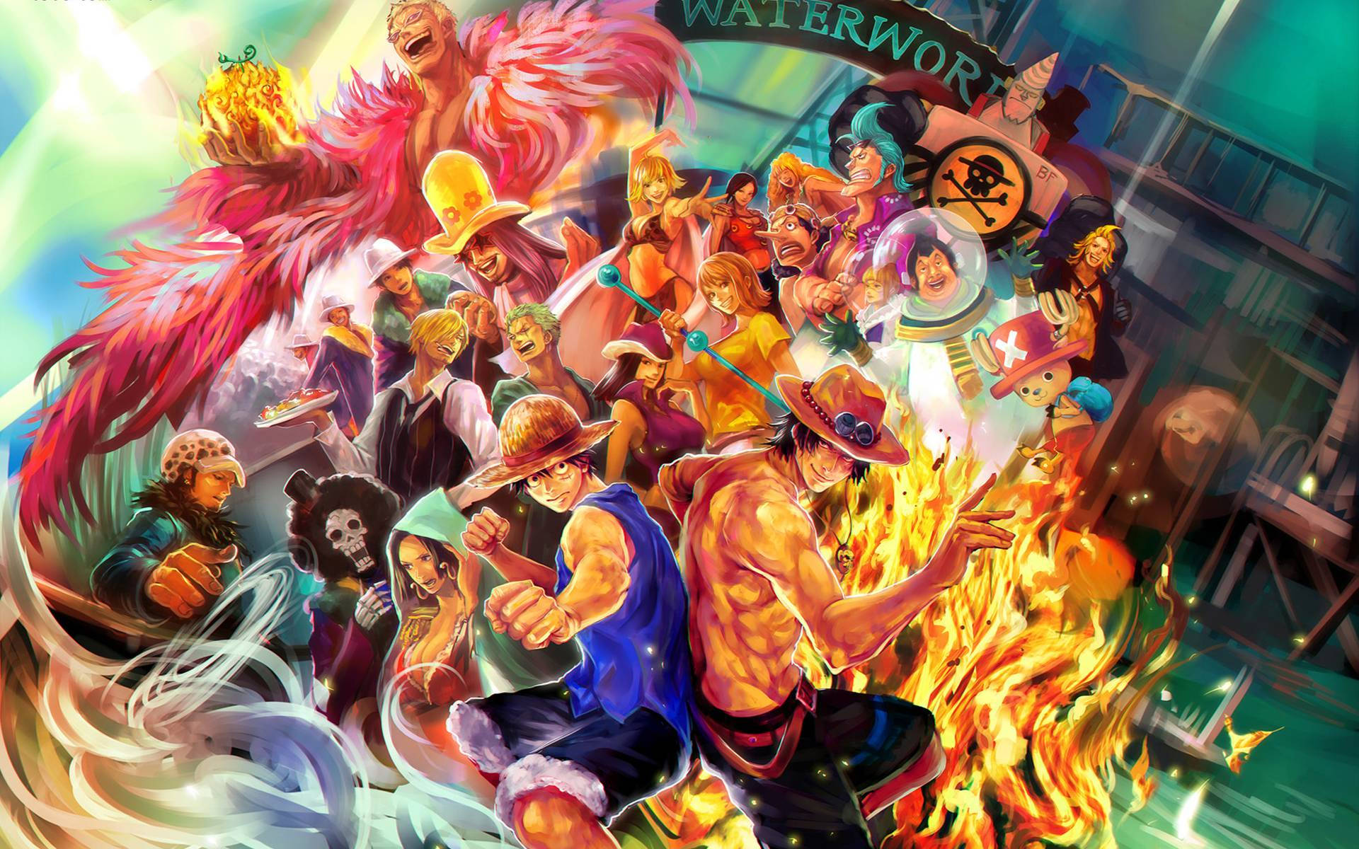 Choque épico entre Luffy y Big Mom en One Piece Fondos de pantalla