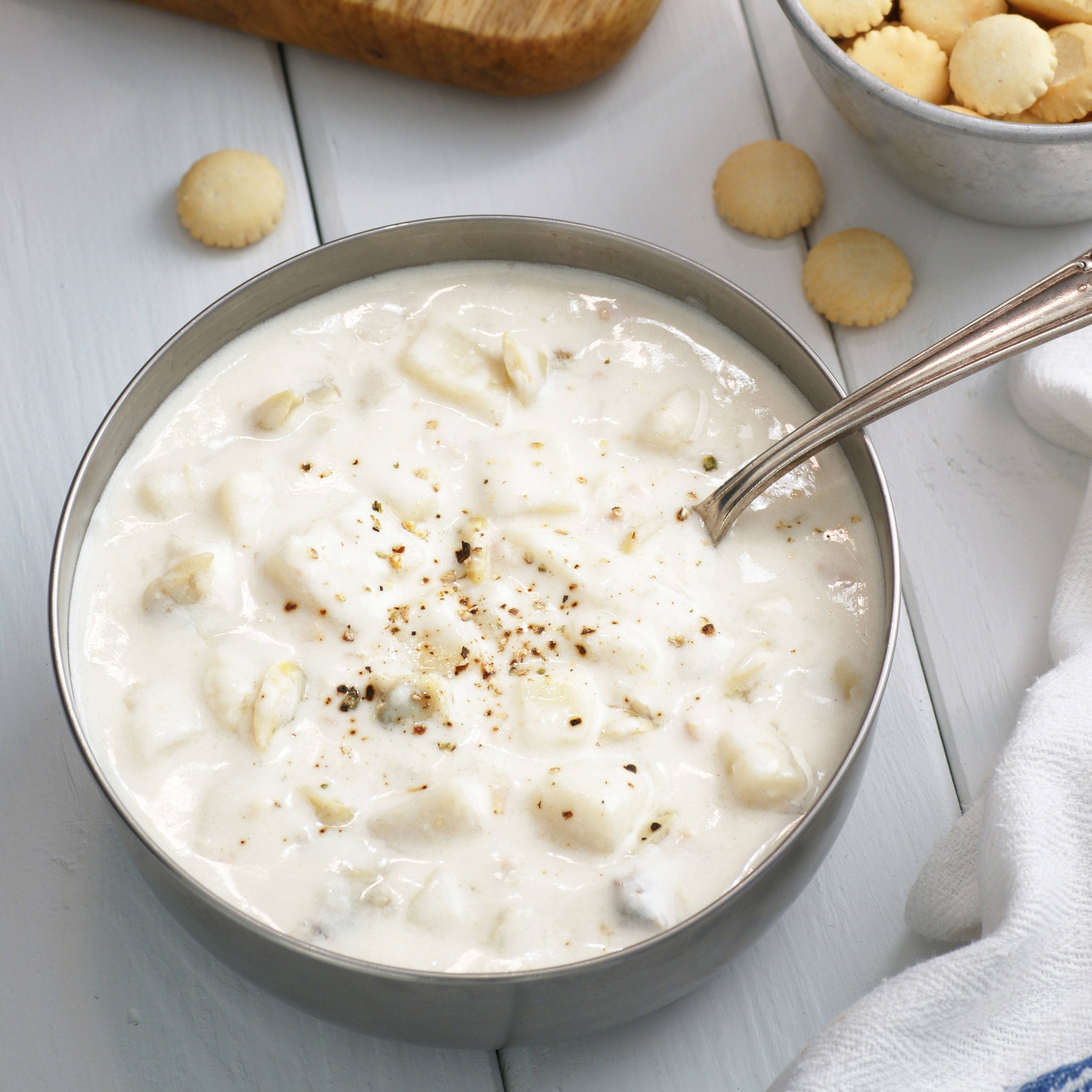 Chowder Casero de Papa y Almeja Fondos de pantalla