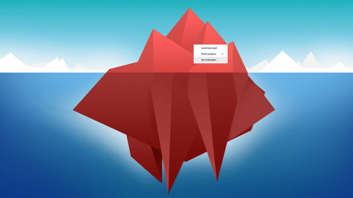 Chromebook de Dibujos Animados de Iceberg Fondos de pantalla