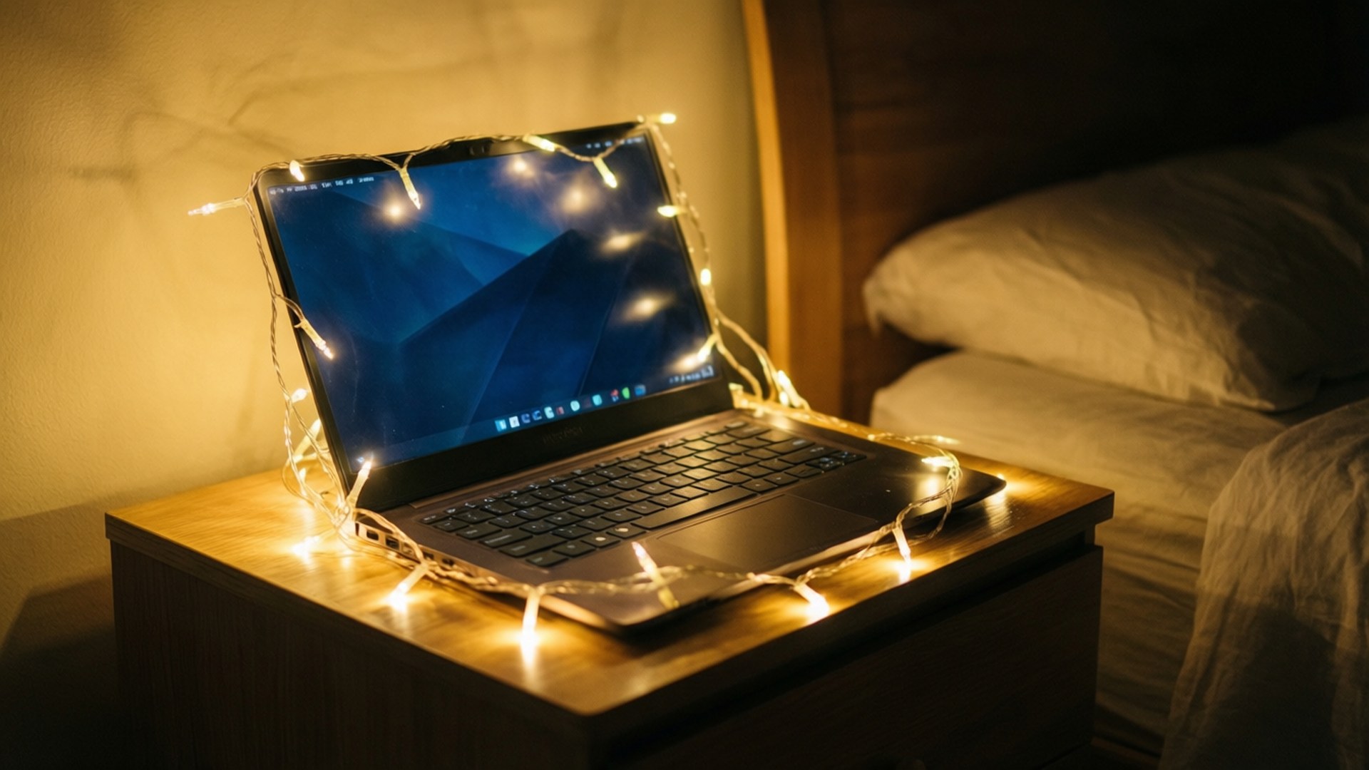 Chromebook Noche Brillante Fondos de pantalla