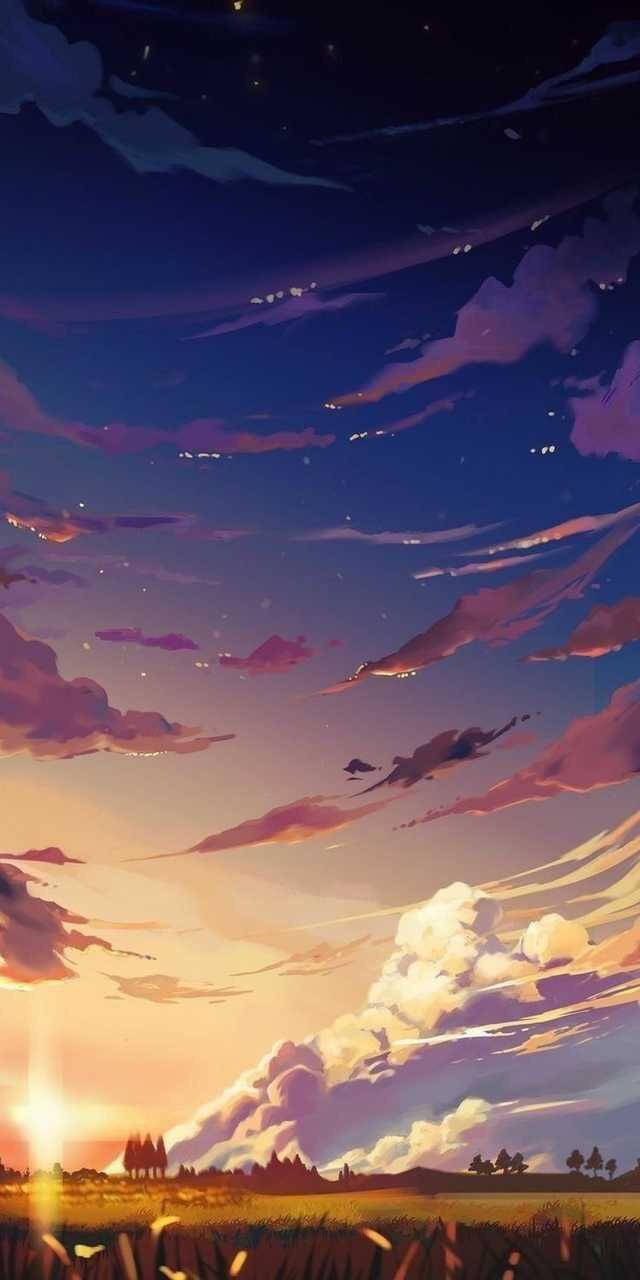 Cielo Anime Estético Sereno Fondos de pantalla