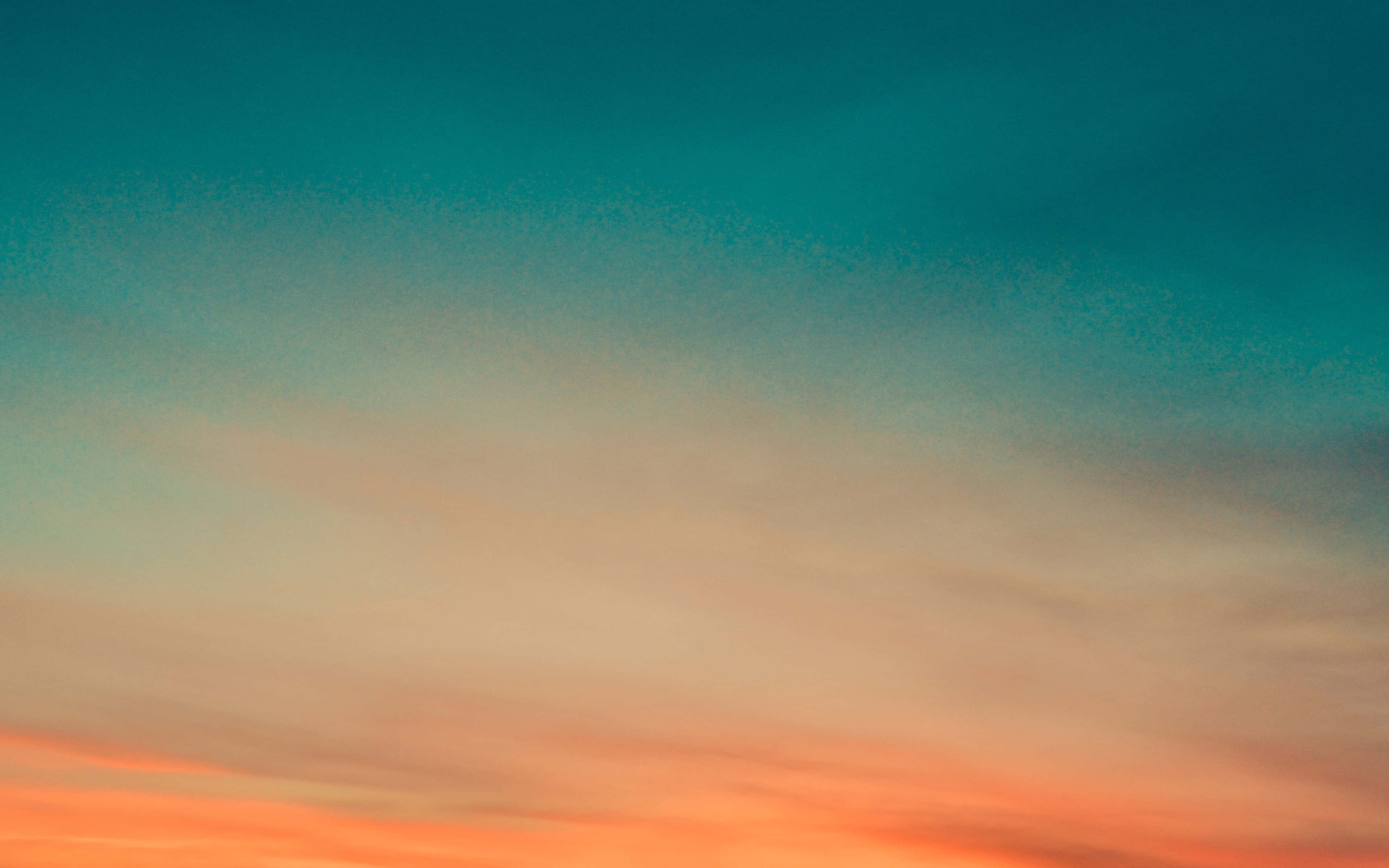 Cielo Atardecer Naranja y Verde Azulado Fondos de pantalla