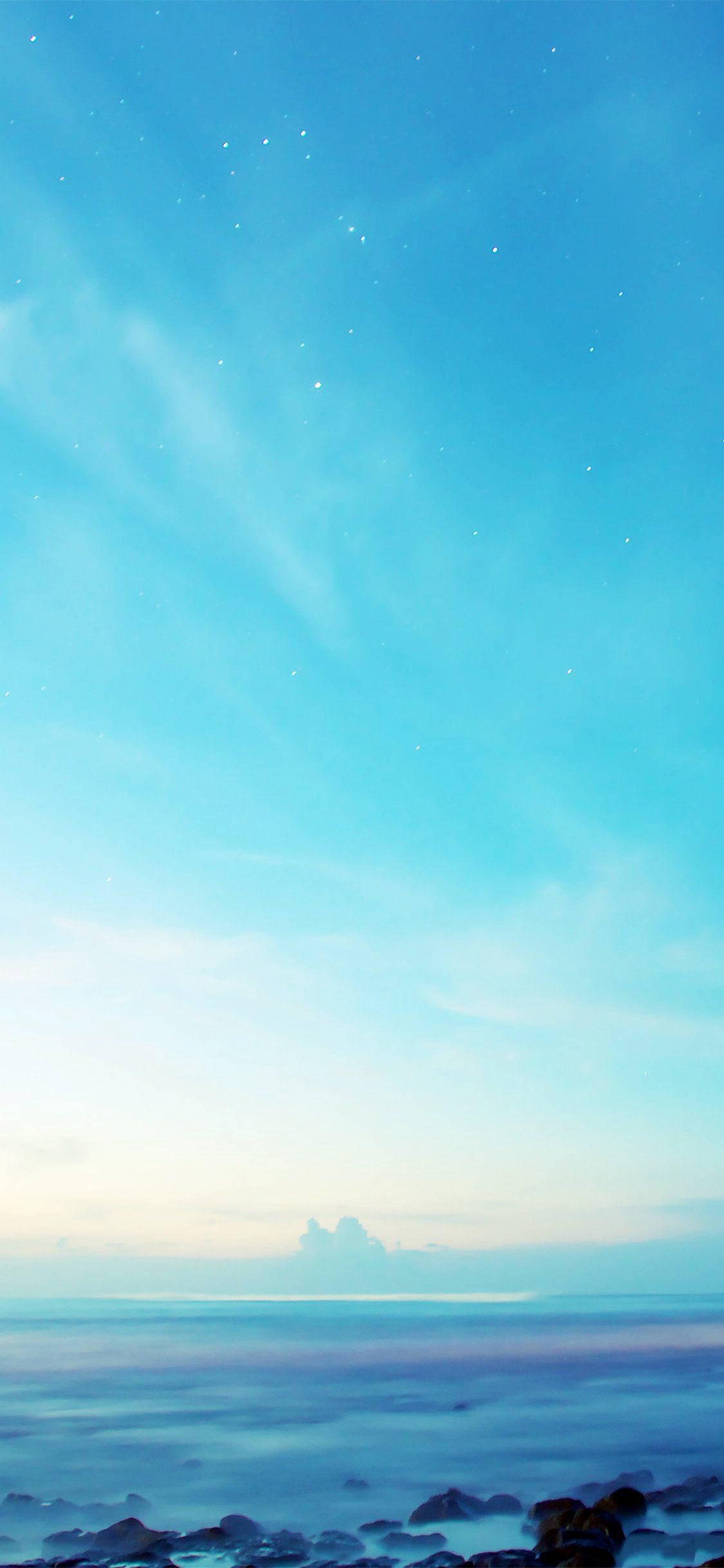 Cielo Azul Estético para iPhone Fondos de pantalla