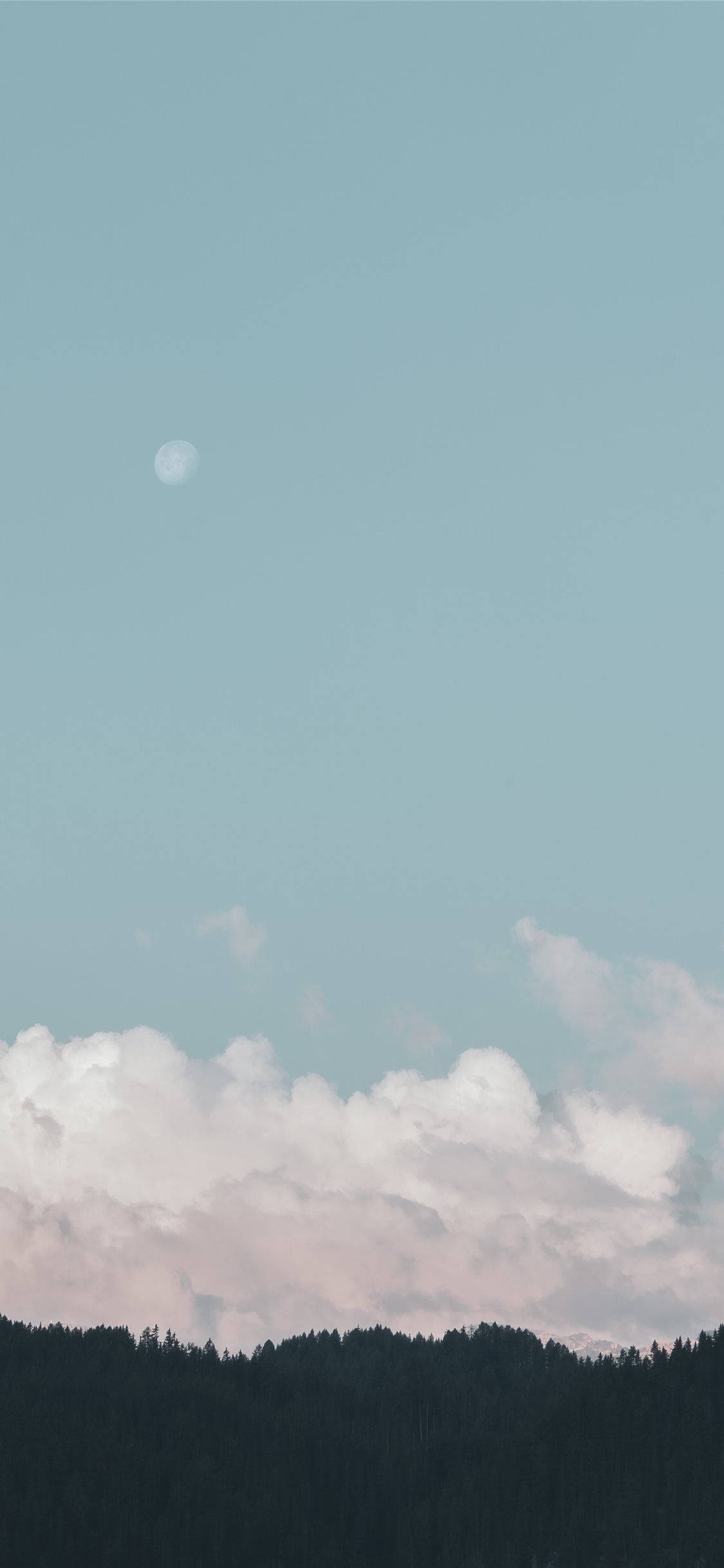 Cielo Azul Pastel iPhone Fondos de pantalla