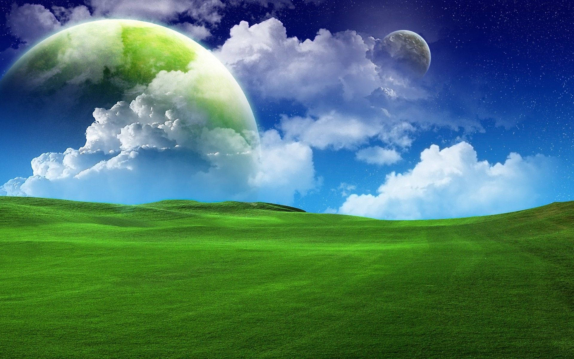 Cielo de Tierra Verde Fondos de pantalla