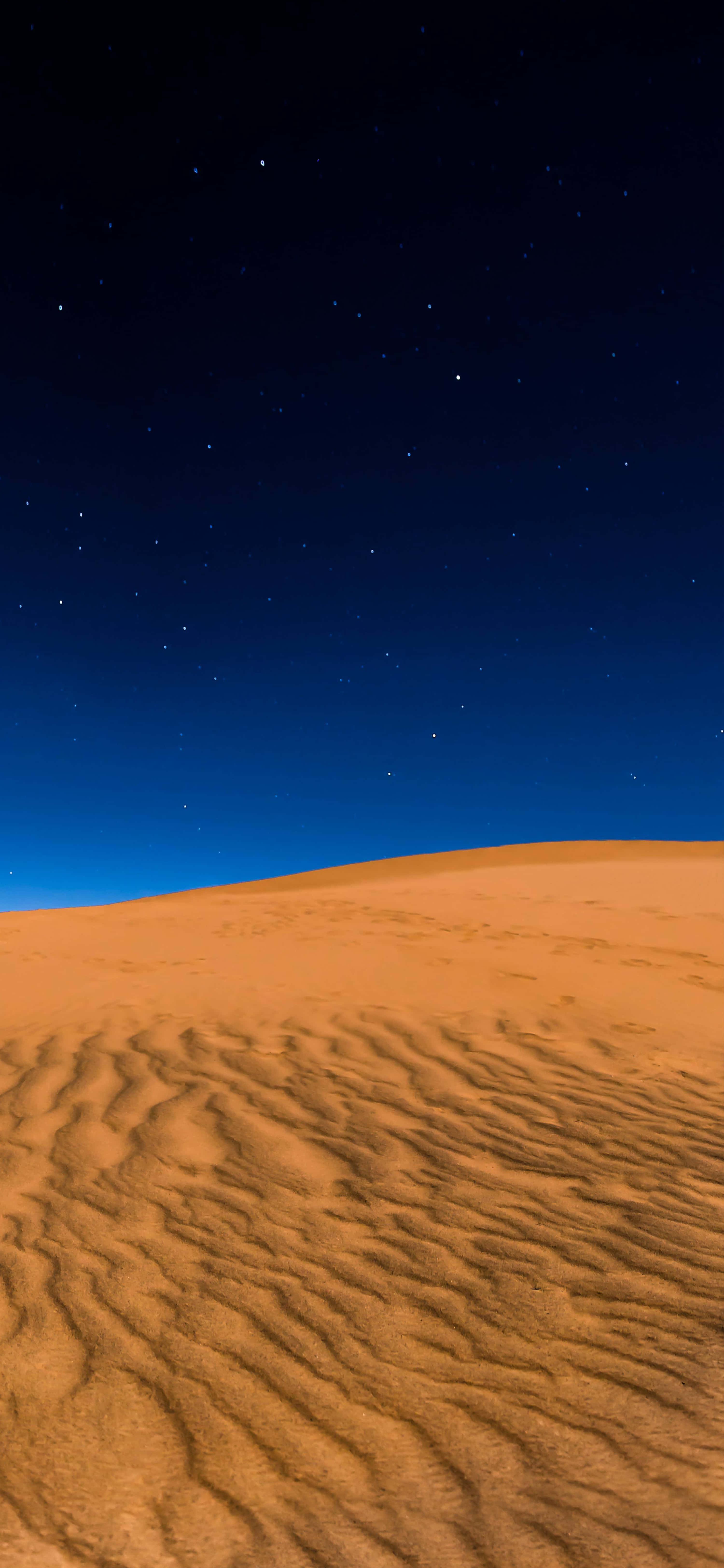 Cielo Estrellado de Vasto Desierto iPhone Fondos de pantalla