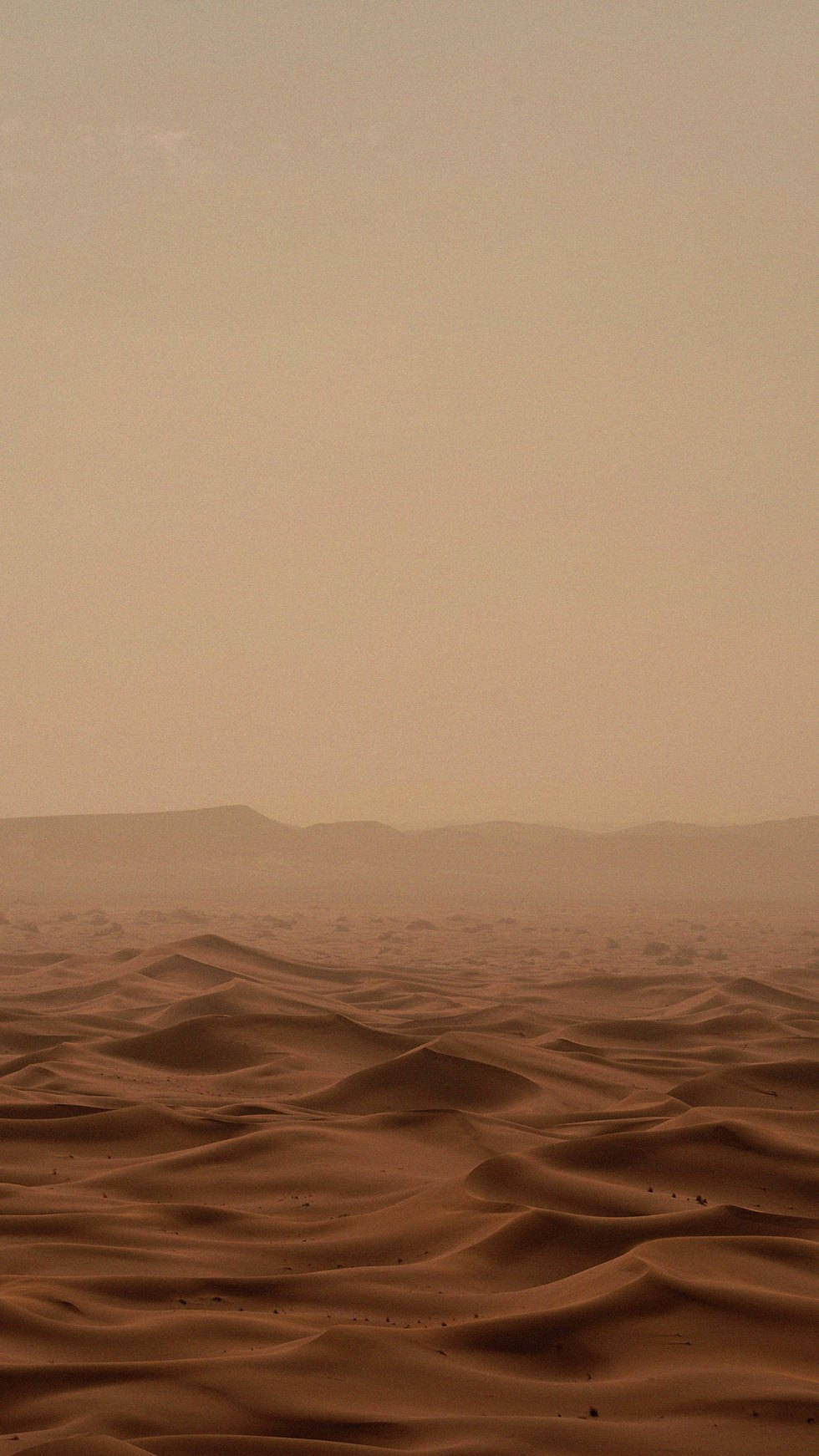 Cielo marrón y desierto estético Fondos de pantalla