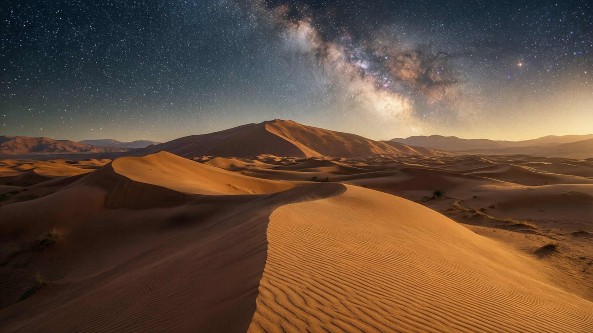 Cielo Nocturno del Desierto Fondos de pantalla