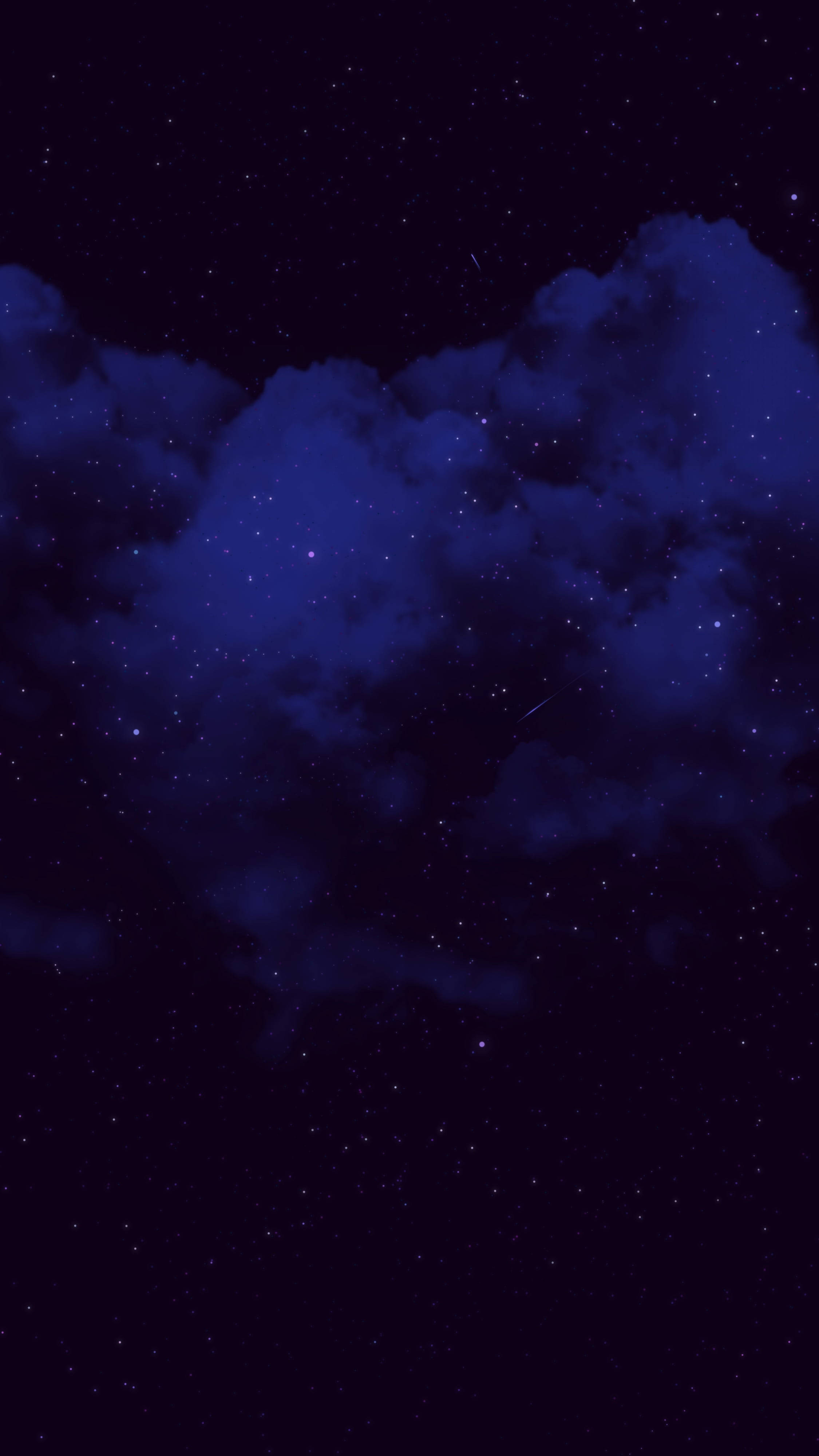 Cielo Nocturno Estético Azul Oscuro HD Fondos de pantalla