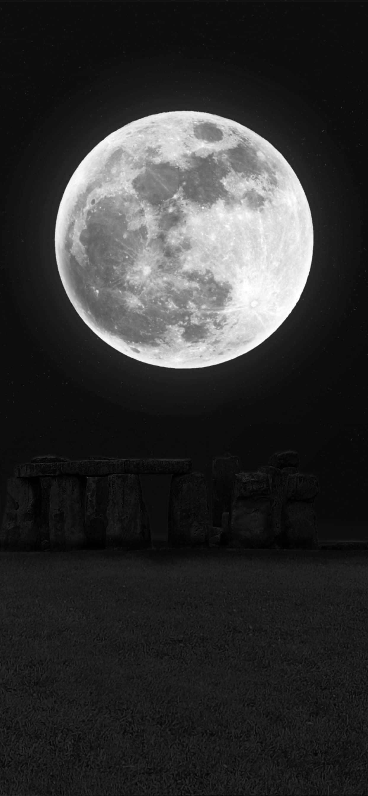 Cielo nocturno encantador - Fondo de pantalla de luna y estrellas para teléfono Fondos de pantalla