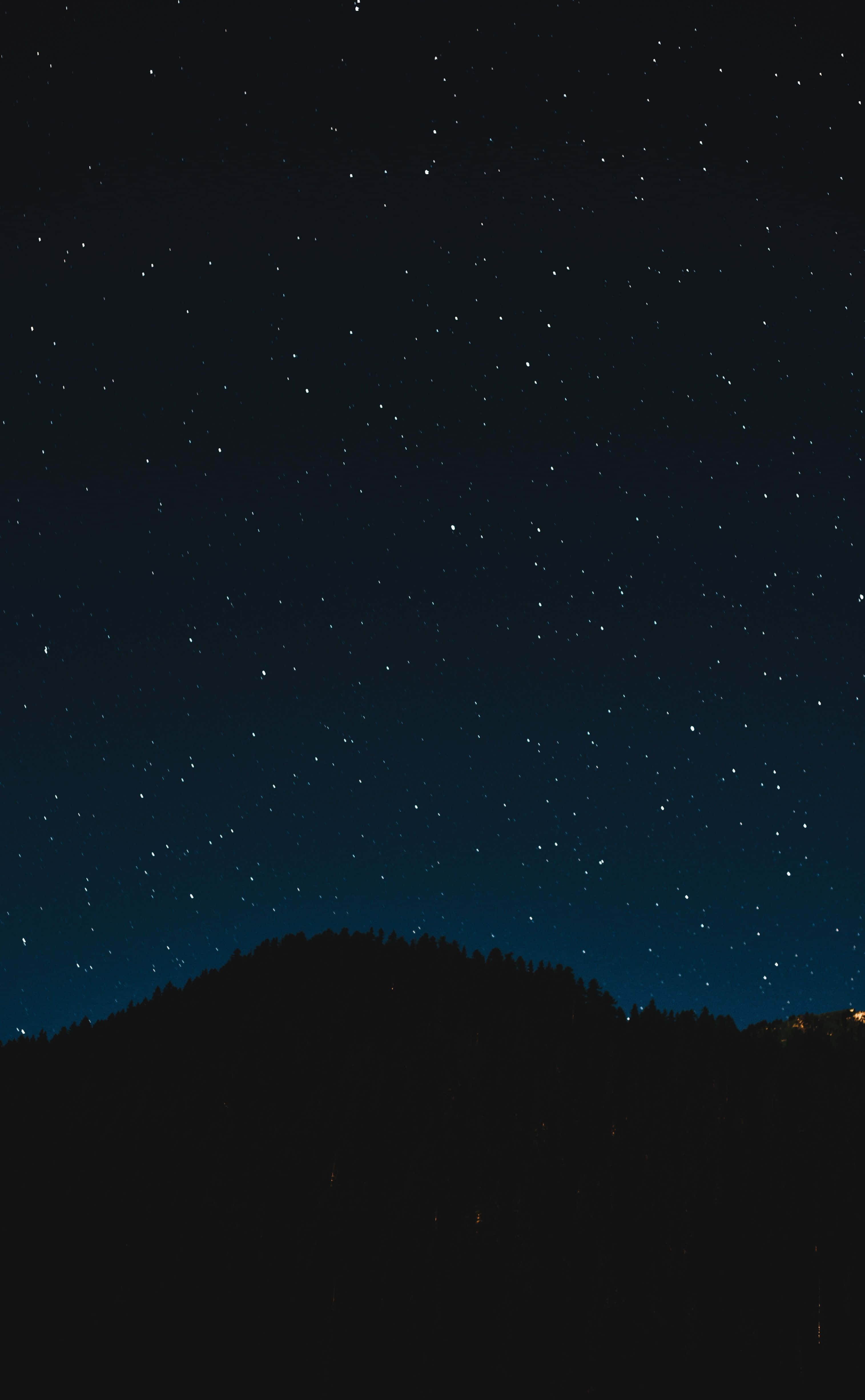 Cielo nocturno estético con estrellas Fondos de pantalla