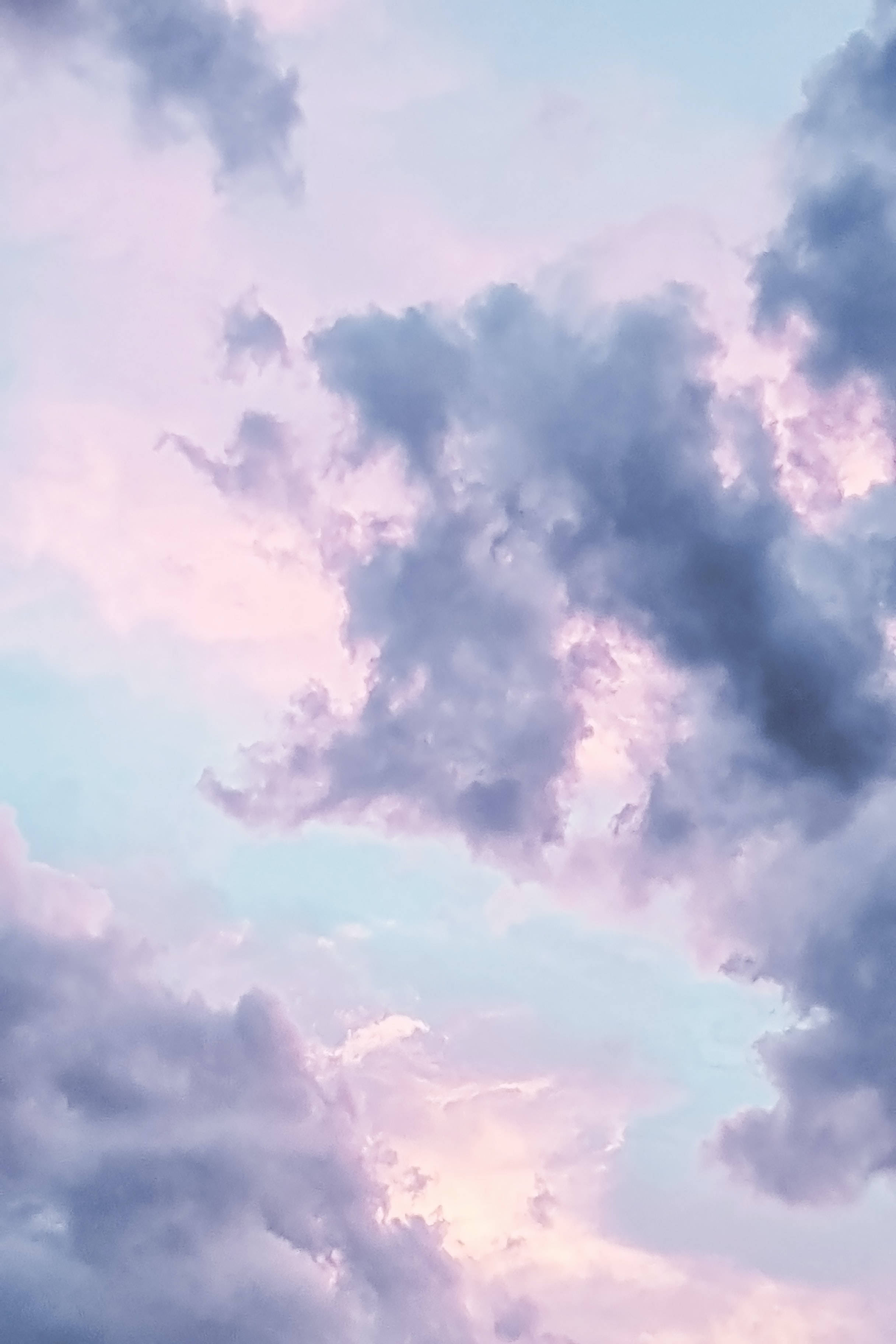 Cielo Pastel de Arándanos iPhone Fondos de pantalla