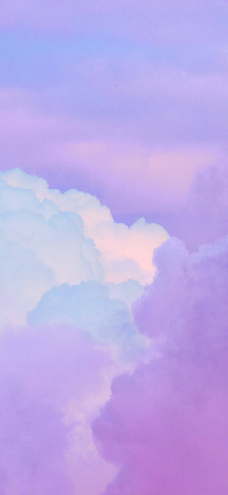 Fondo de pantalla de cielo púrpura estético para iPhone