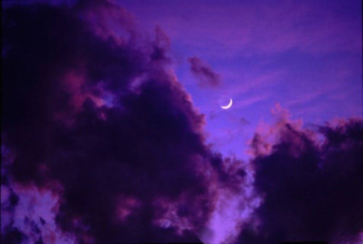 Cielo Púrpura Estético para Escritorio Fondos de pantalla