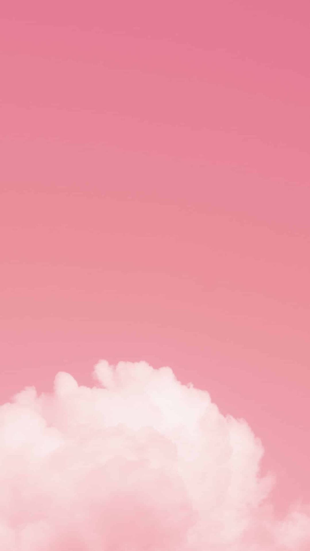 Cielo Rosa Estético con una Nube Fondos de pantalla