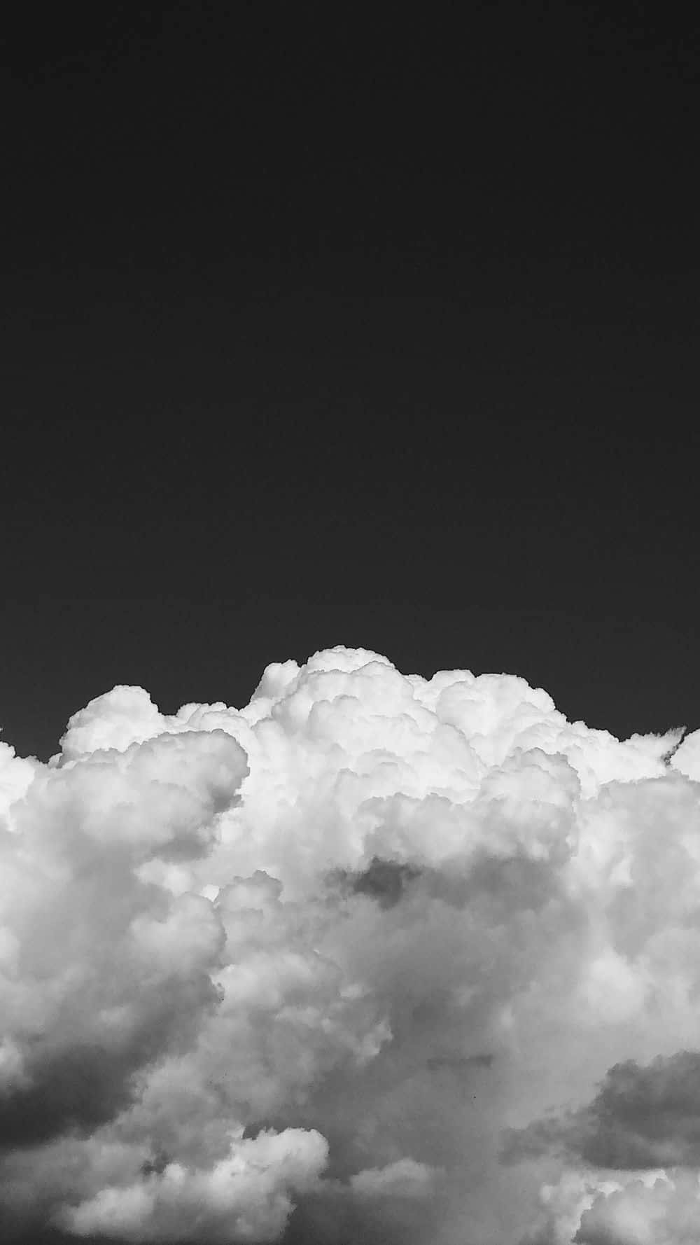 Cielo sombrío nube blanca y negra Fondos de pantalla