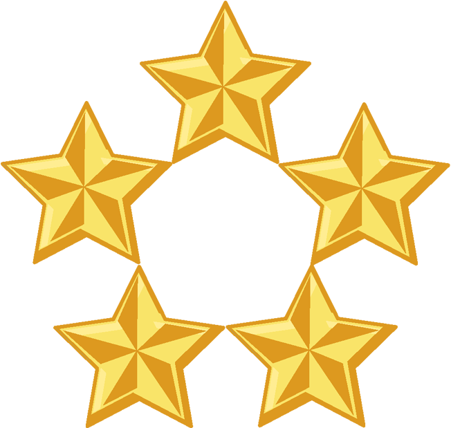 Cinco Estrellas Doradas en Círculo Fondos de pantalla