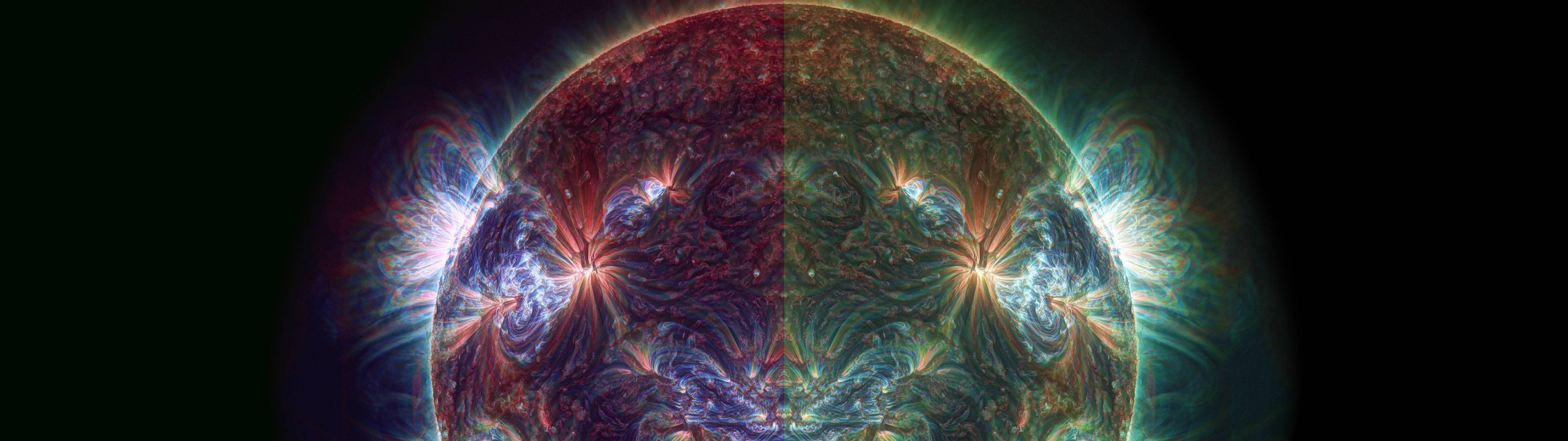 "Círculo Holográfico en el Espacio" Fondos de pantalla