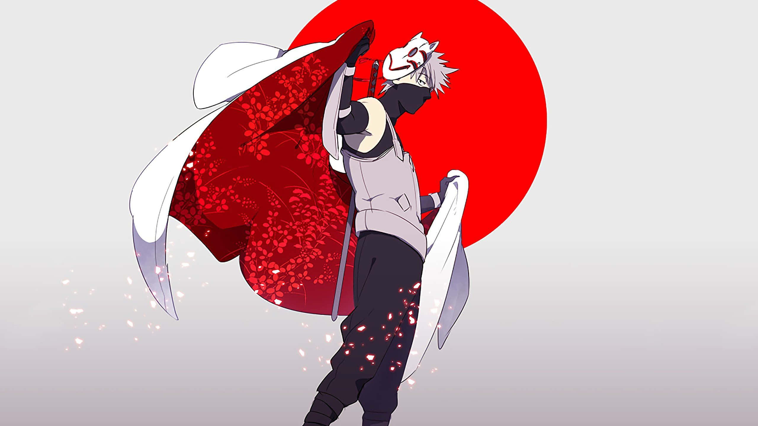 Círculo rojo estético de Kakashi Fondos de pantalla
