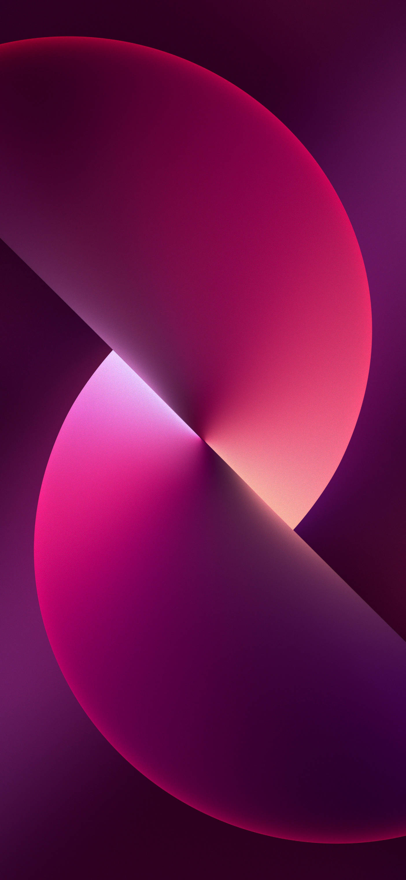Círculo rosa oscuro iPhone 13 Fondos de pantalla