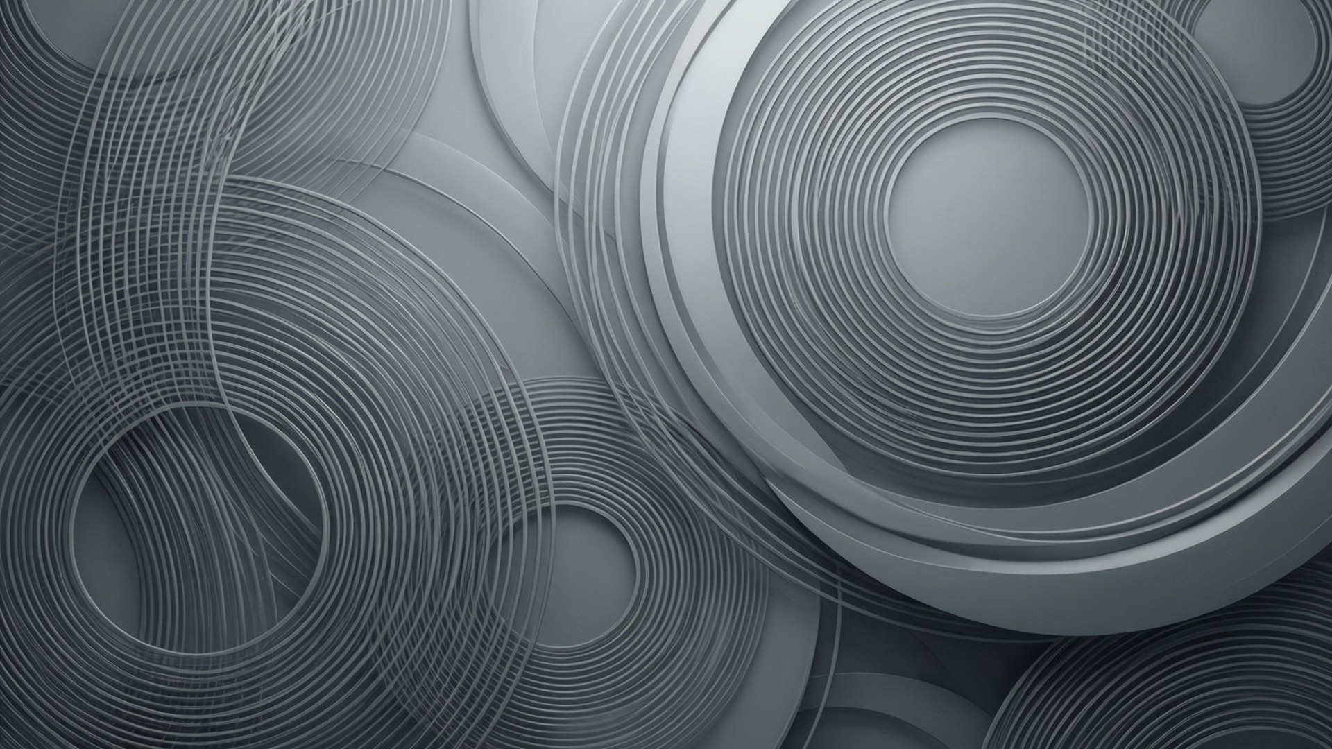 Círculos abstractos grises Fondos de pantalla