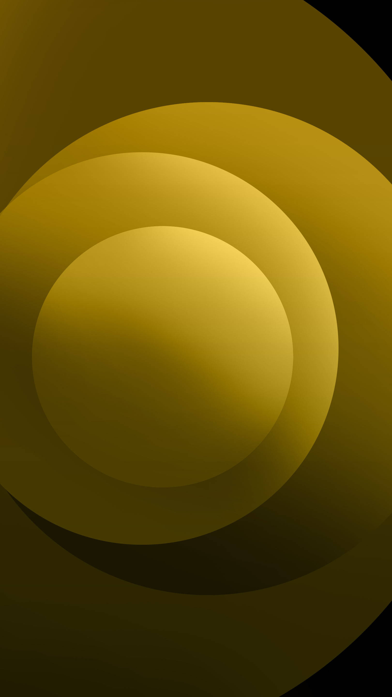 Círculos Dorados iPhone 12 Pro Max Fondos de pantalla