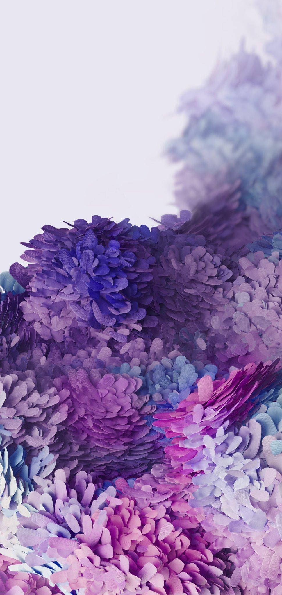 Círculos Lavanda Samsung S20 Ultra Fondos de pantalla