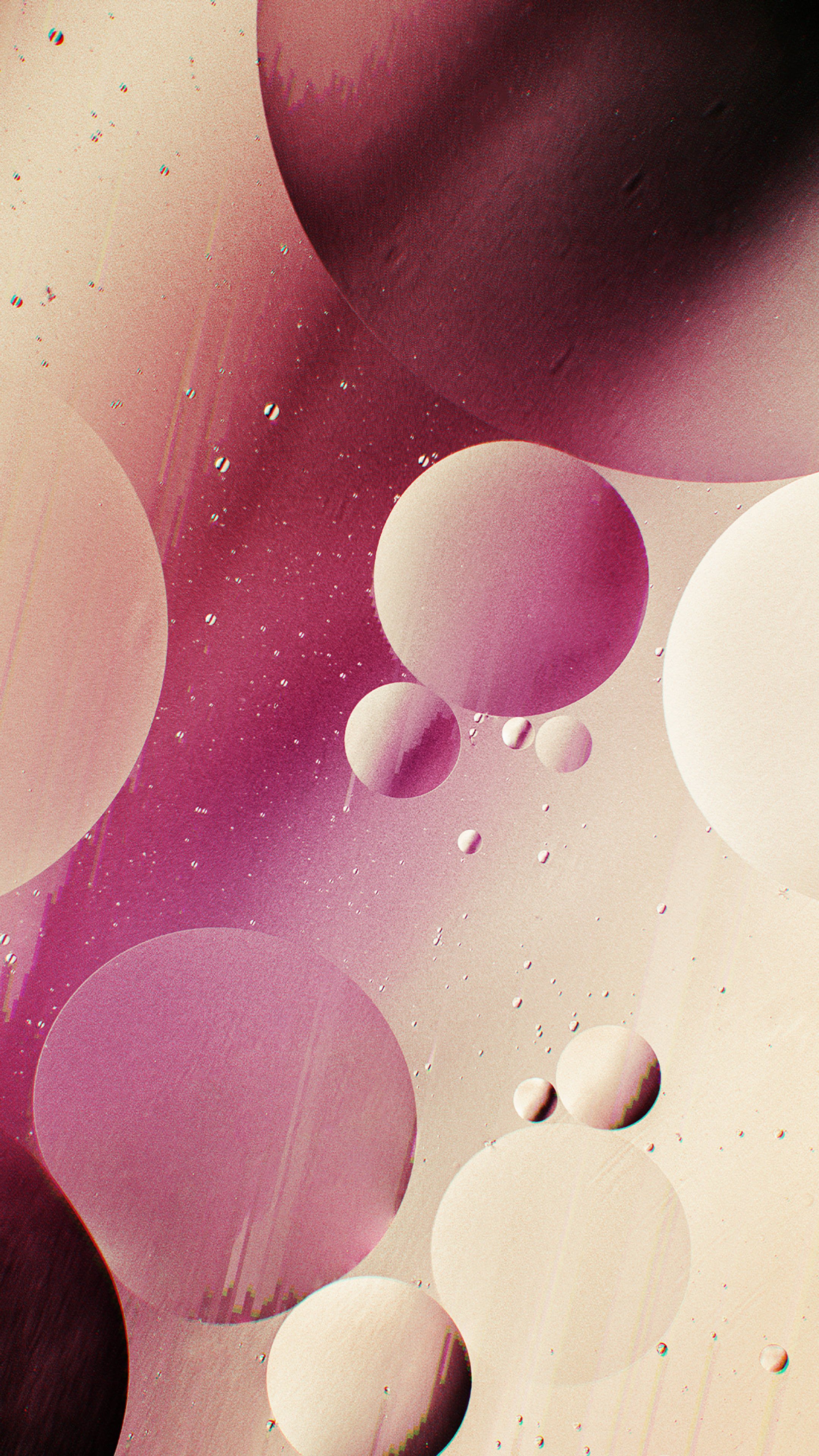 Círculos Rosados iPhone XR Fondos de pantalla