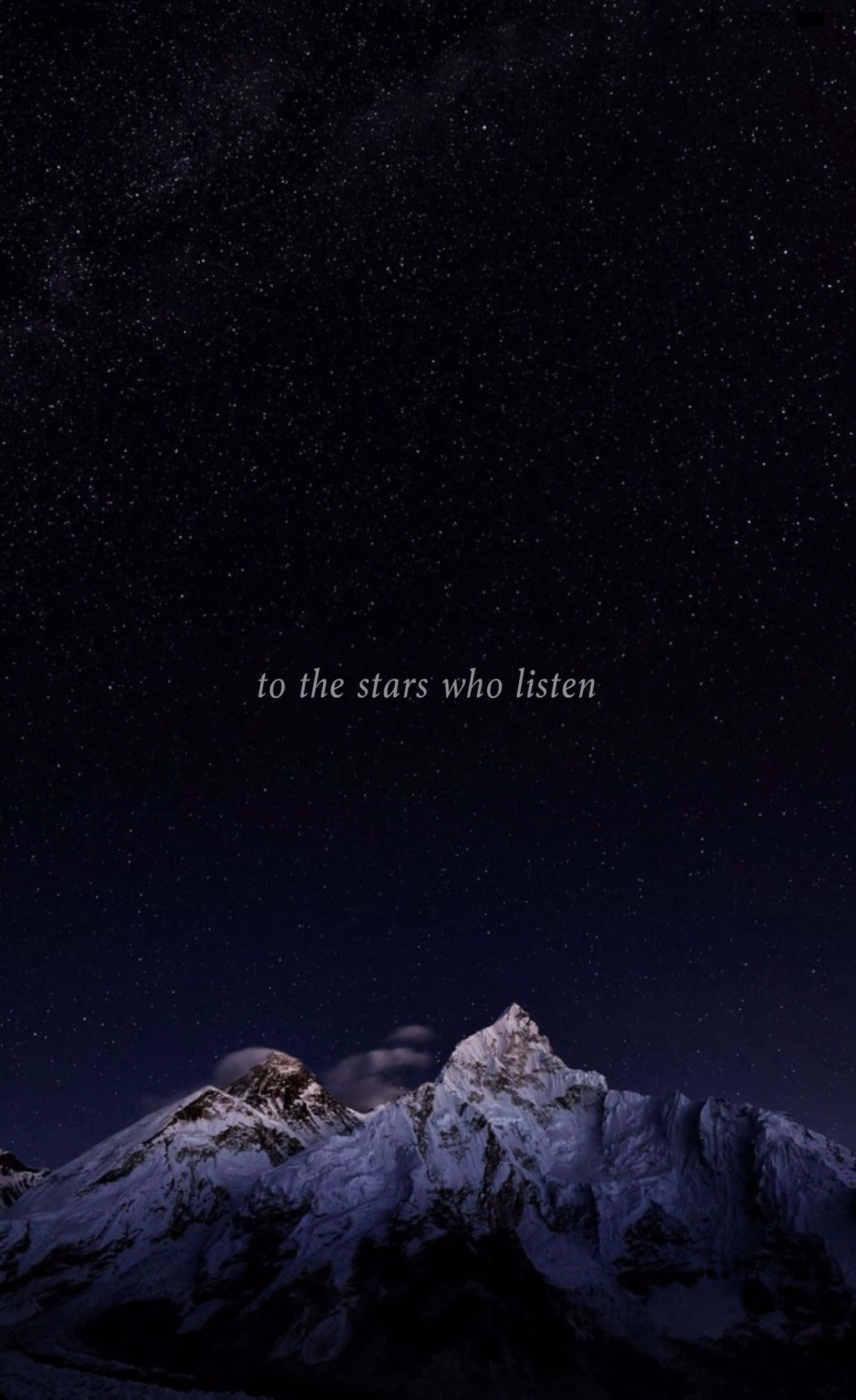 Cita de ACOTAR Montaña Nevada Oscura Fondos de pantalla