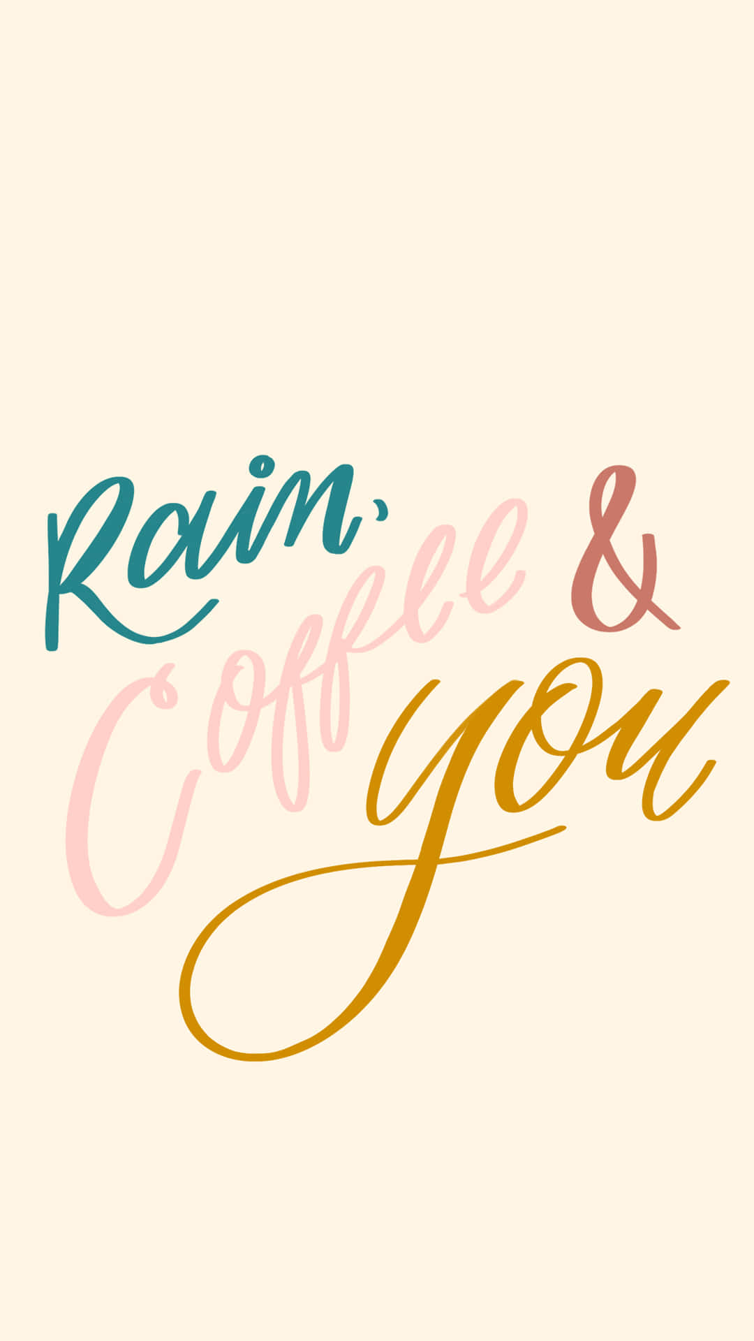 Cita de Caligrafía de Café Fondos de pantalla