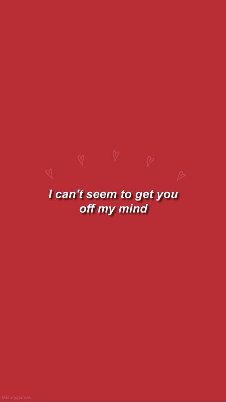 Cita de canción en estética rojo pastel Fondos de pantalla