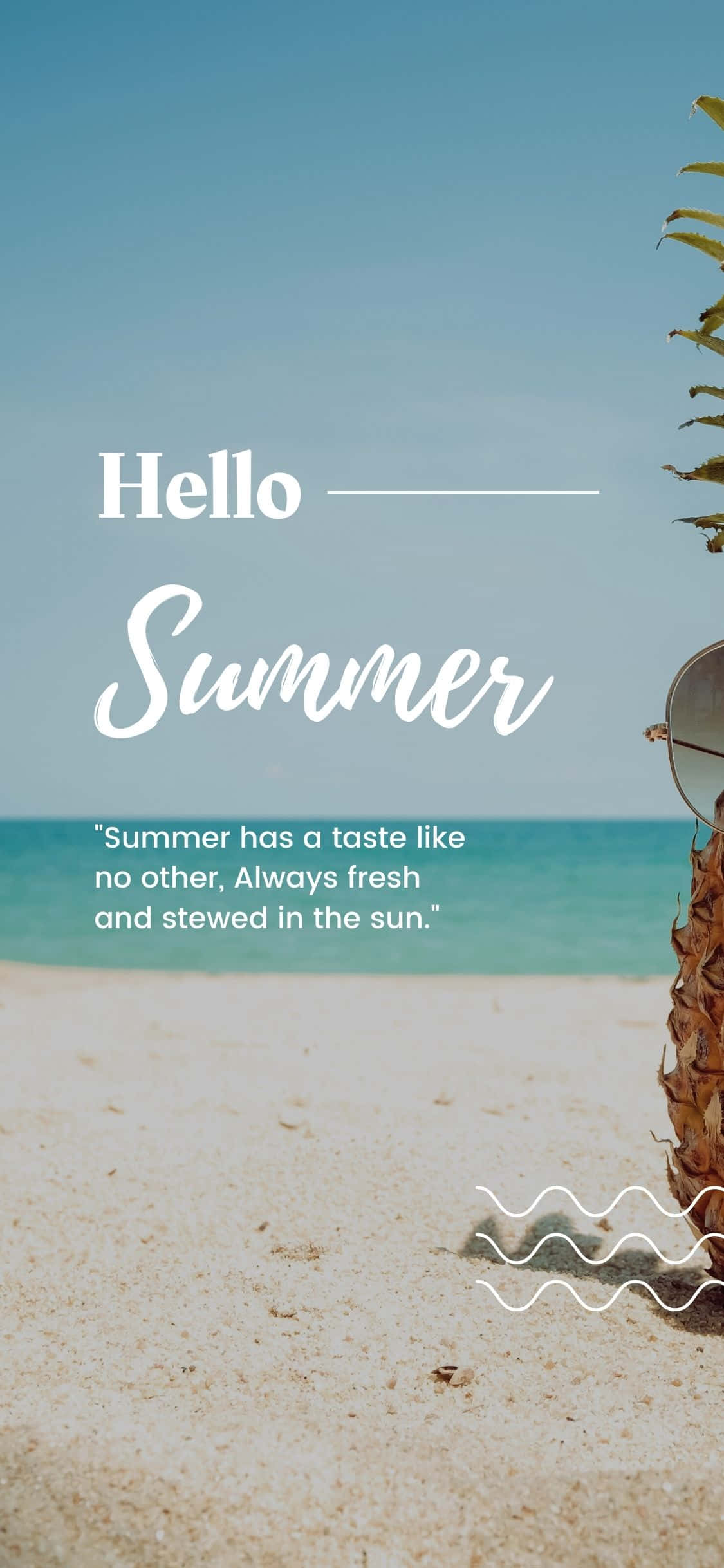 Cita de Playa Fondo de Verano iPhone X Fondos de pantalla