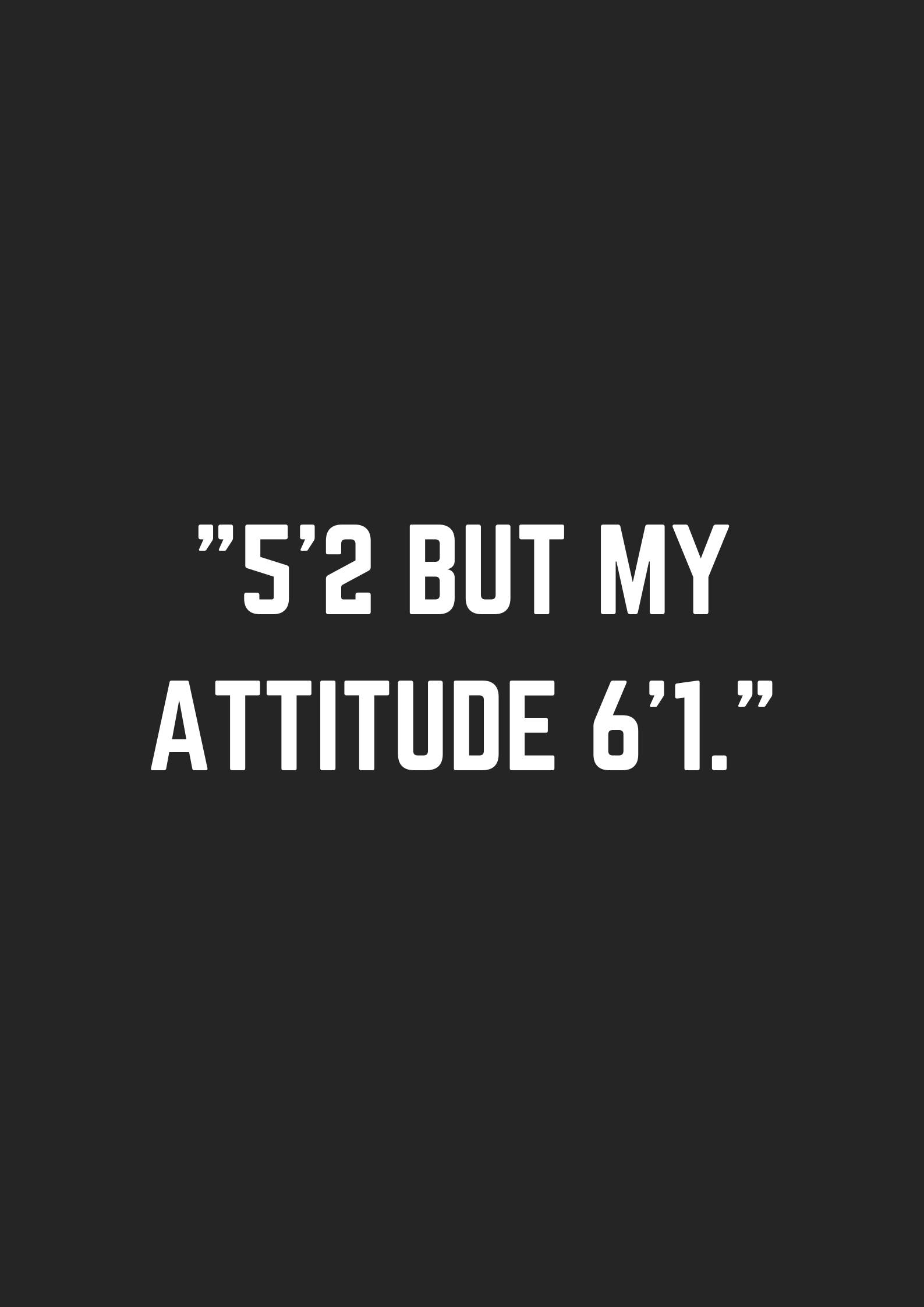 Cita sarcástica sobre actitud y altura Fondos de pantalla
