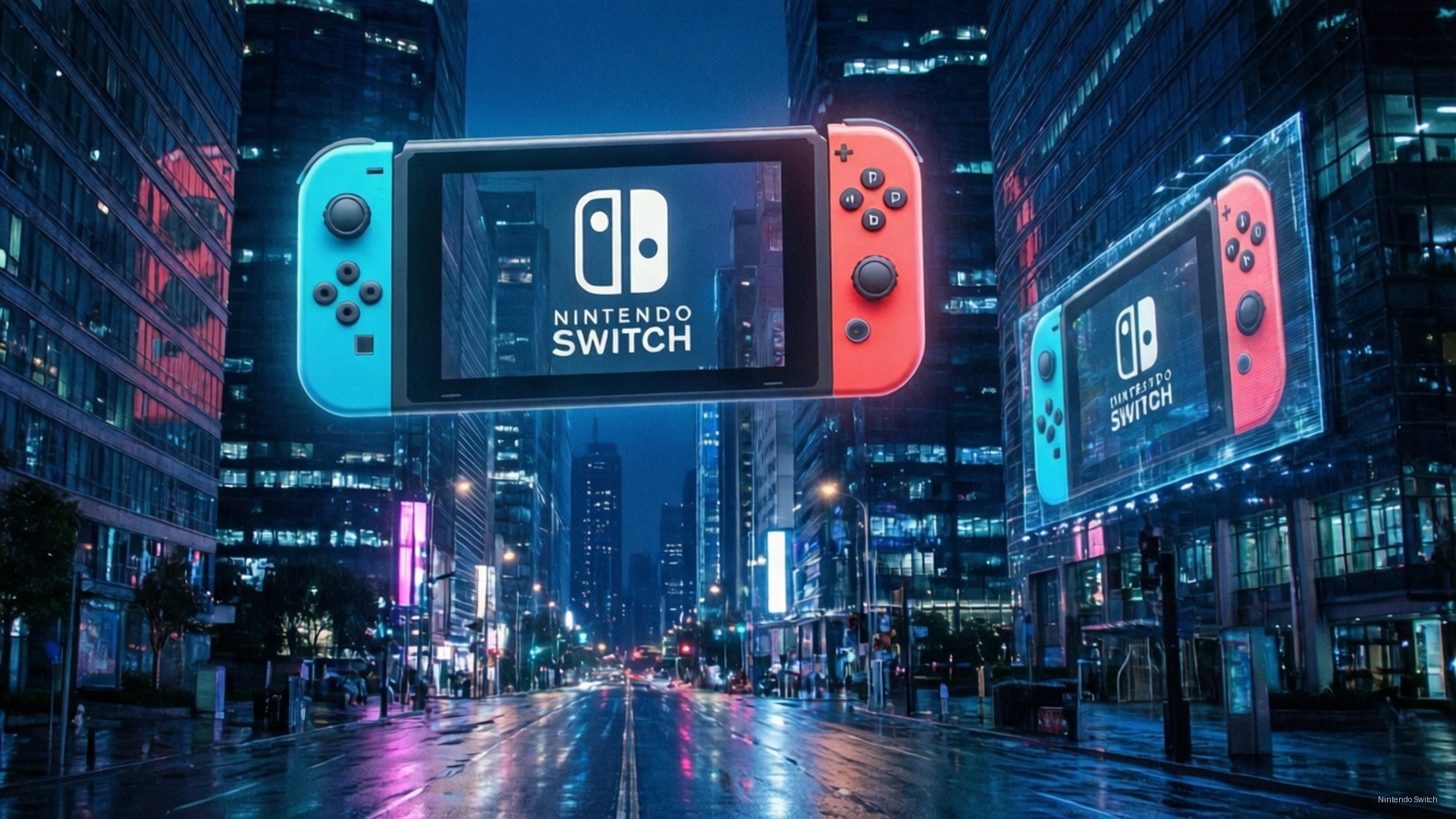 Ciudad Cyberpunk Switch Fondos de pantalla