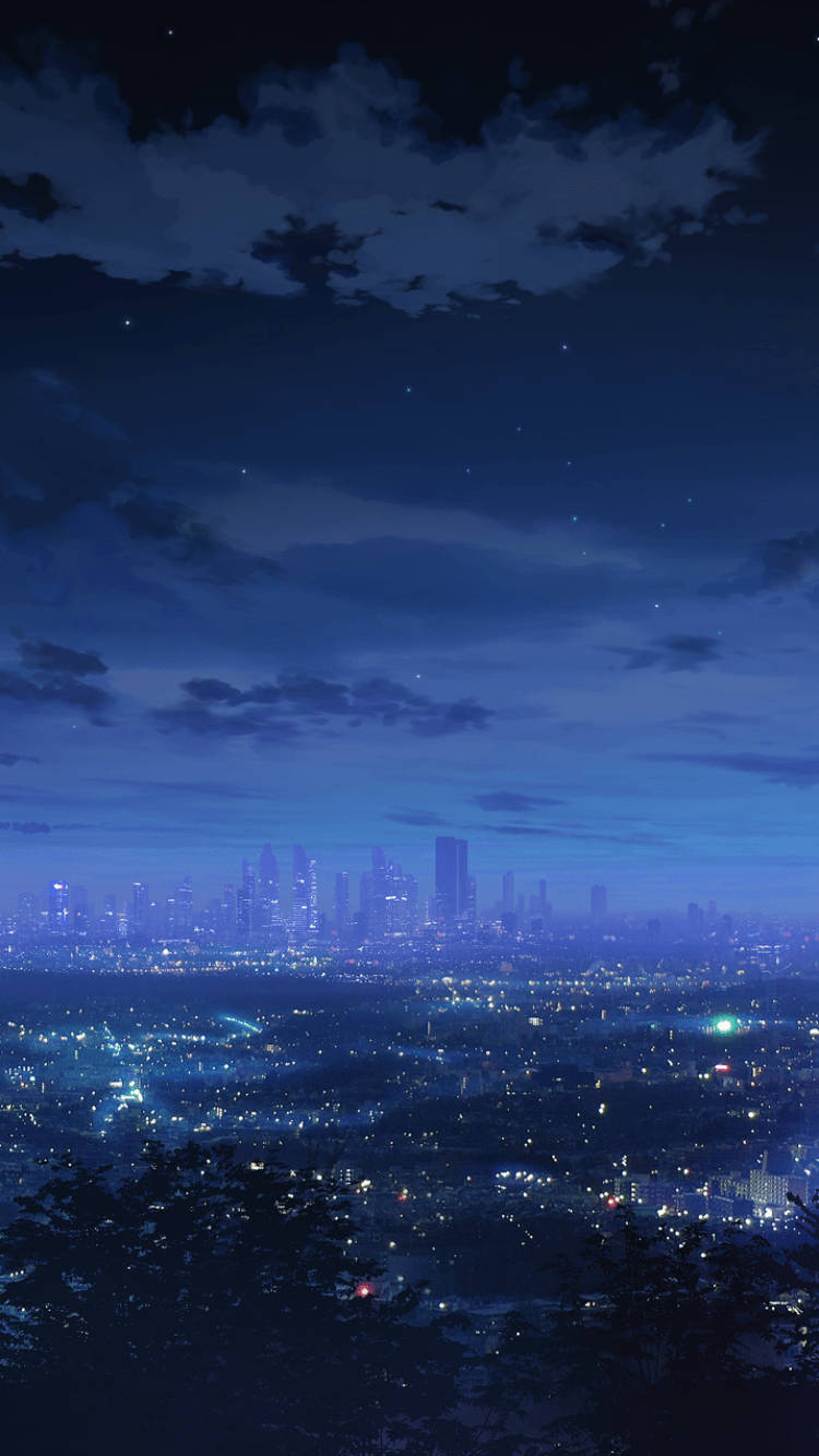 Ciudad Estética Anime Nocturna Fondos de pantalla