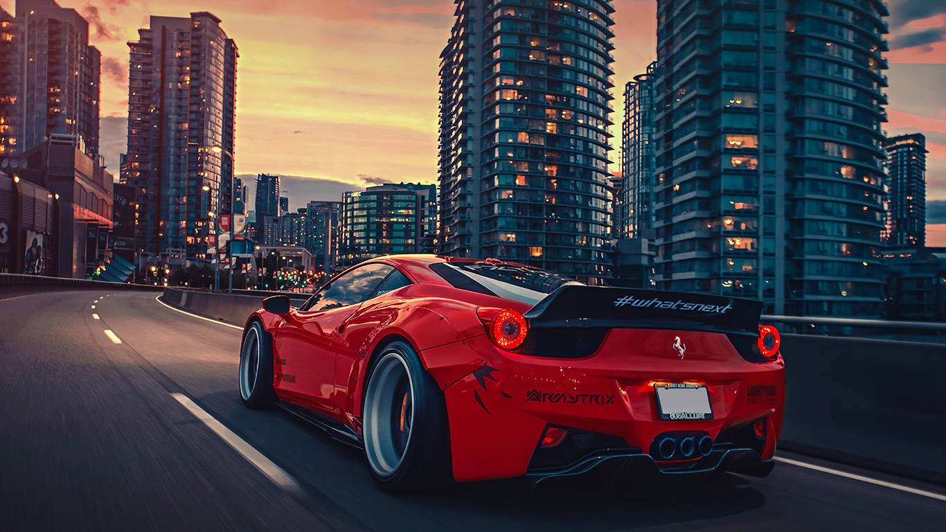 Ciudad Genial 1366x768 Ferrari HD Fondos de pantalla