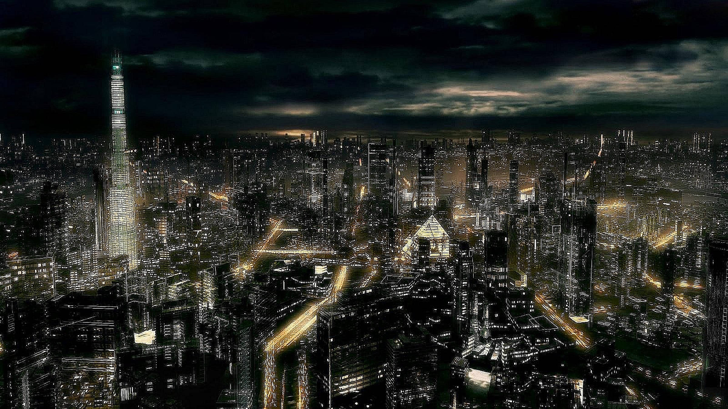 Ciudad Oscura y Ocupada Fondos de pantalla