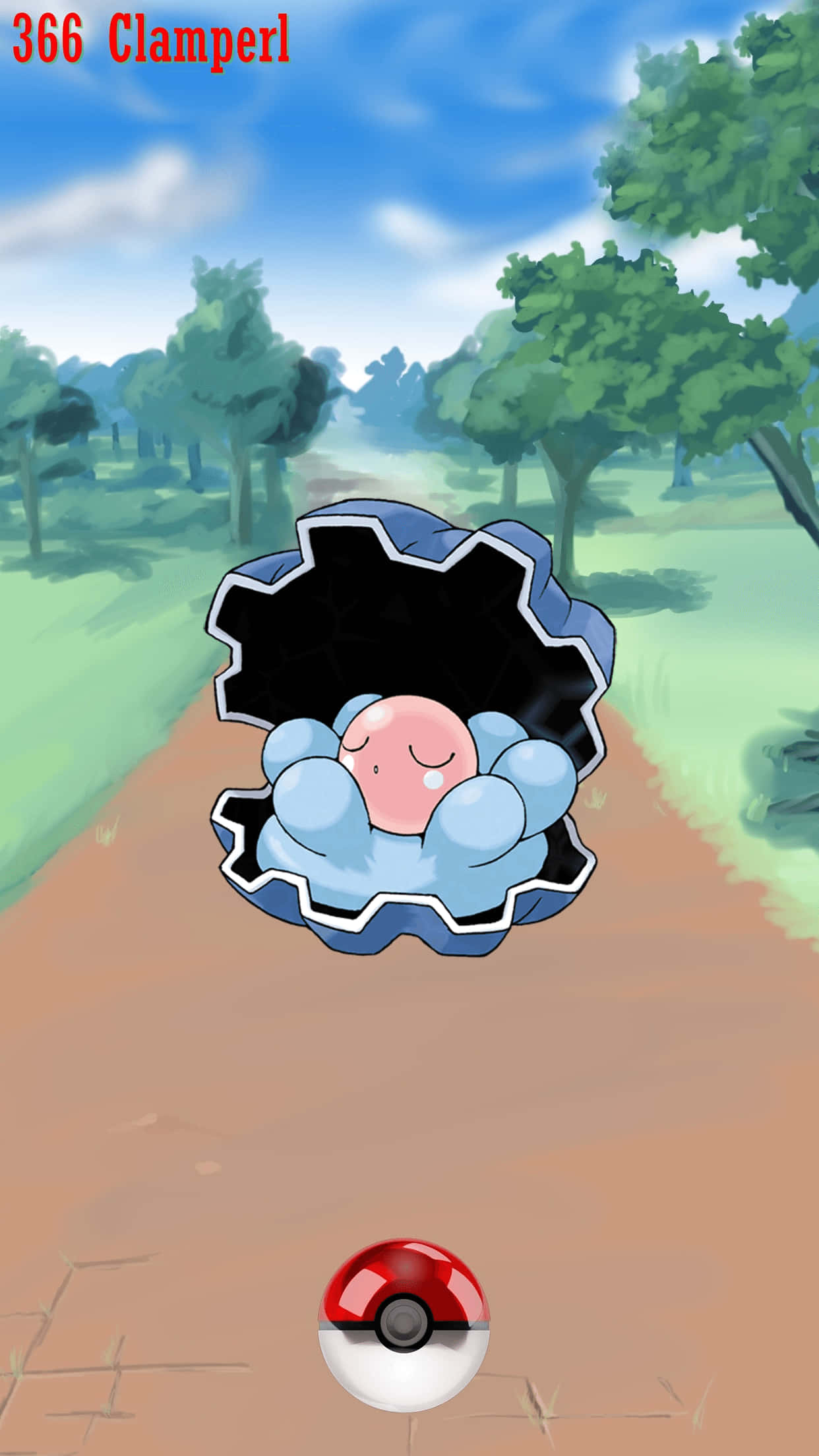 Clamperl en un camino de tierra Fondos de pantalla