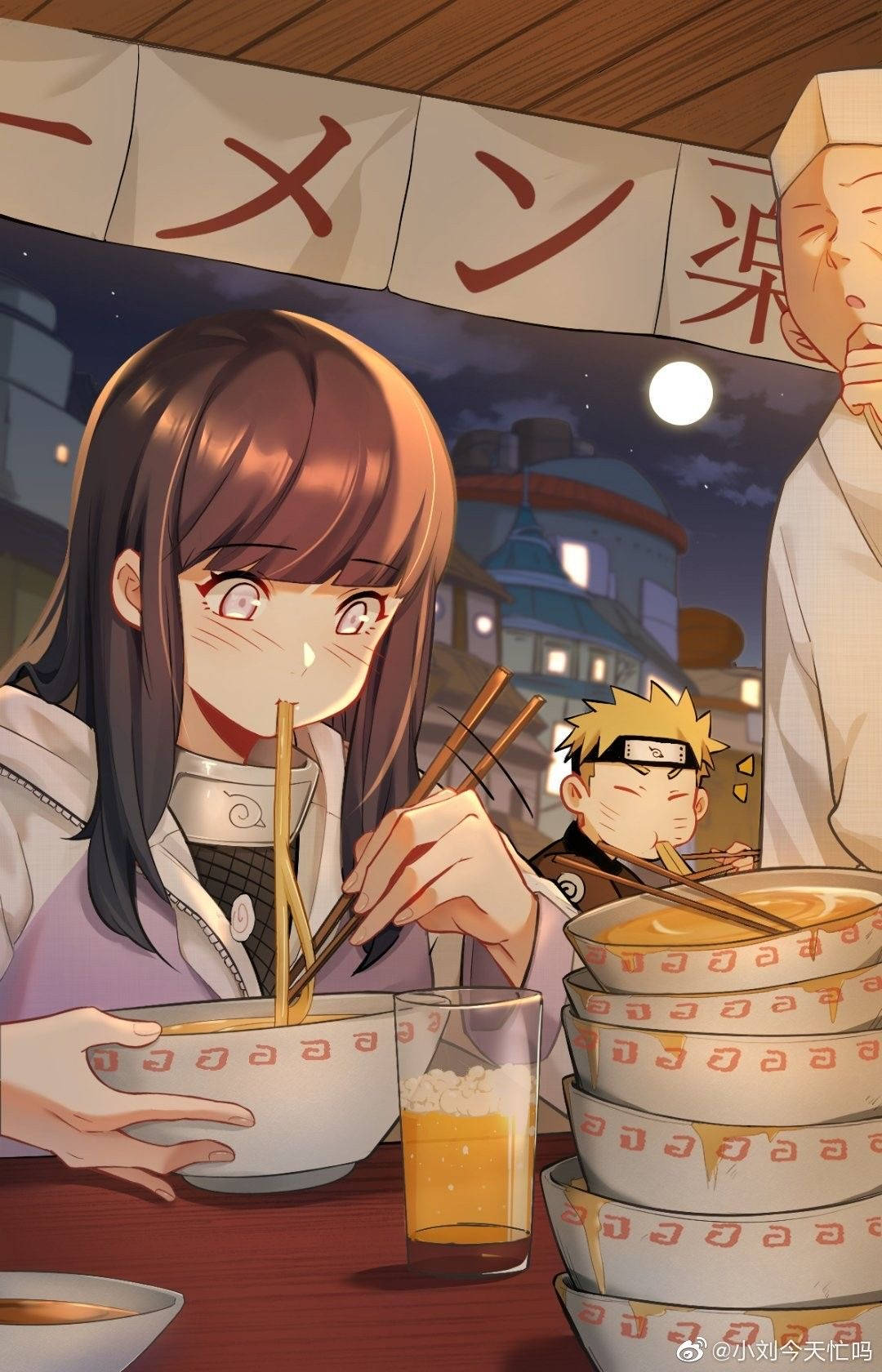 Clan Uzumaki Comiendo Arte Digital Fondos de pantalla