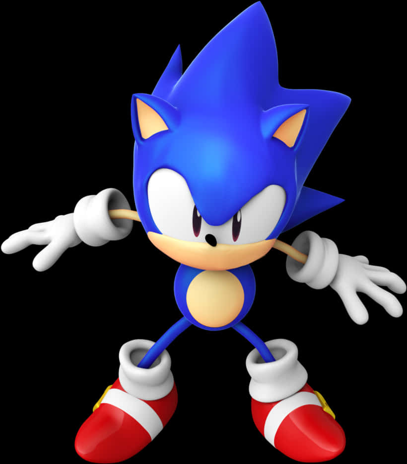 Clásica postura de Sonic the Hedgehog Fondos de pantalla
