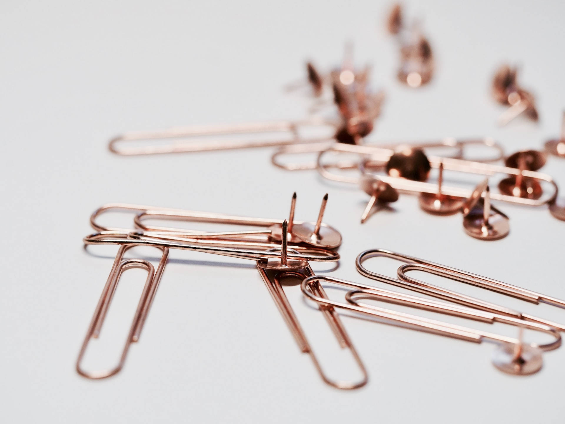 Clips decorativos color rosa dorado Fondos de pantalla