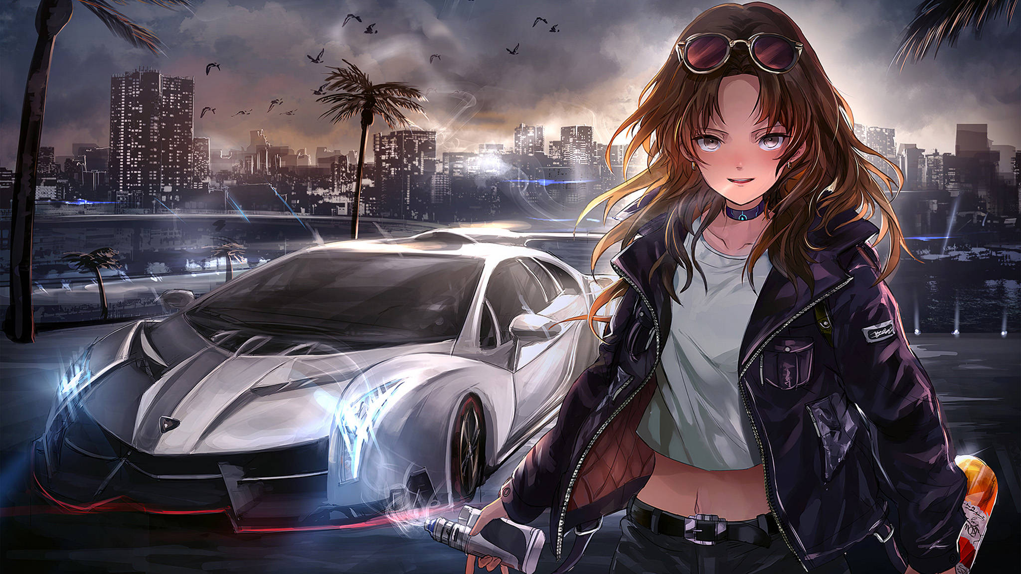 Coche Anime Veneno Fondos de pantalla