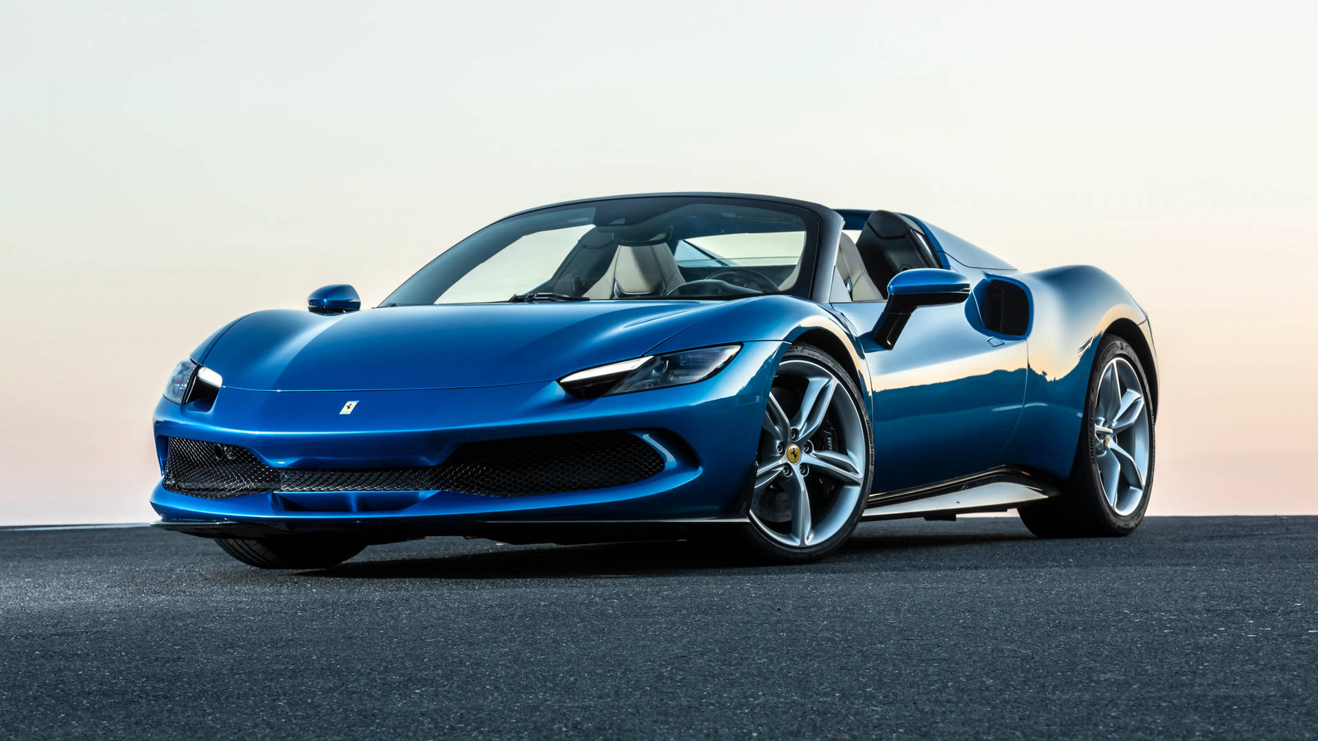 Coche Ferrari Azul 5120X1440 Fondos de pantalla